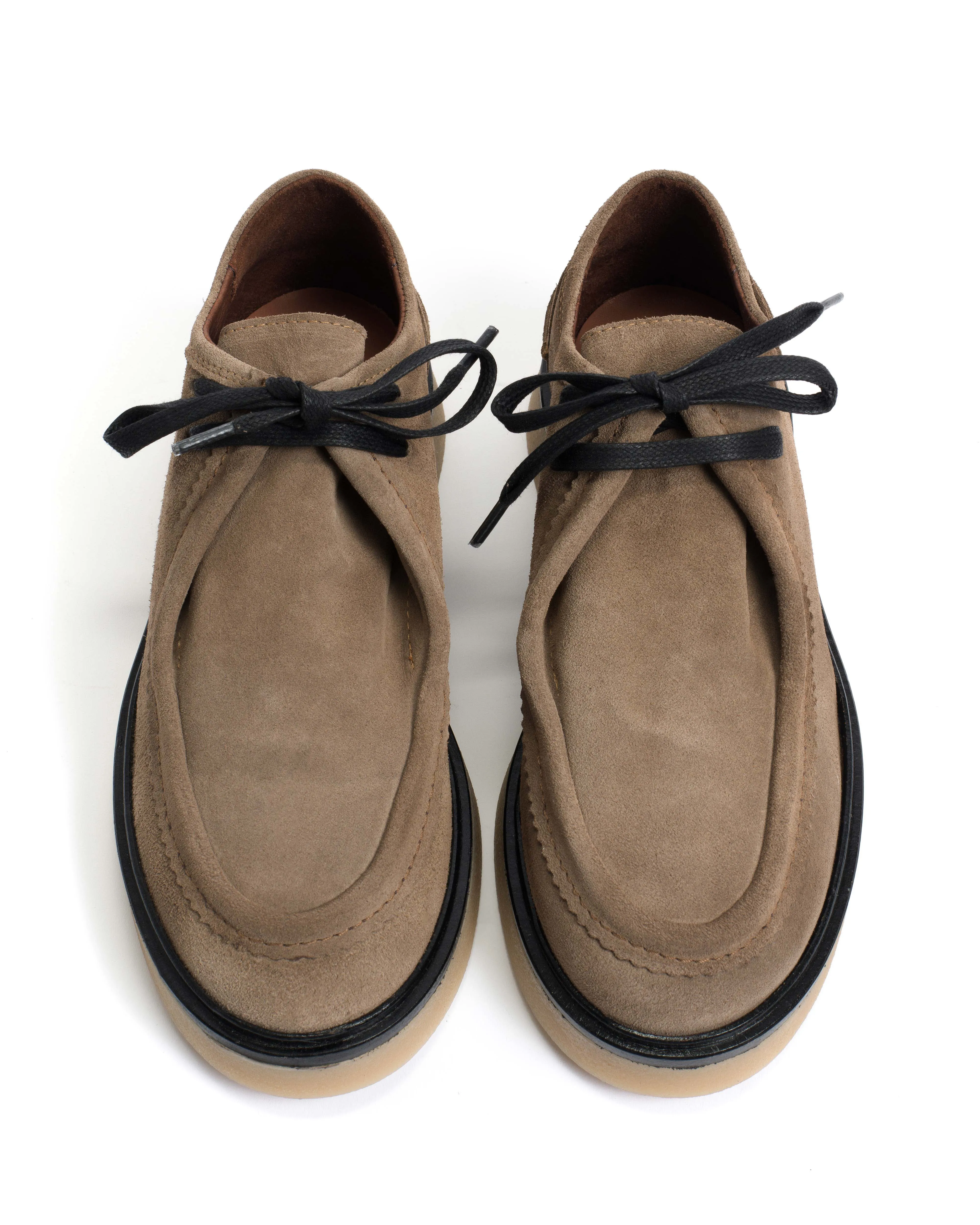 Chez flat platform Calf suede & Sole Mushroom & natural sold by Anonymous Copenhagen product image thumbnail 3