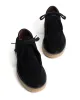 Chez flat platform Calf suede & Sole Black & natural sold by Anonymous Copenhagen