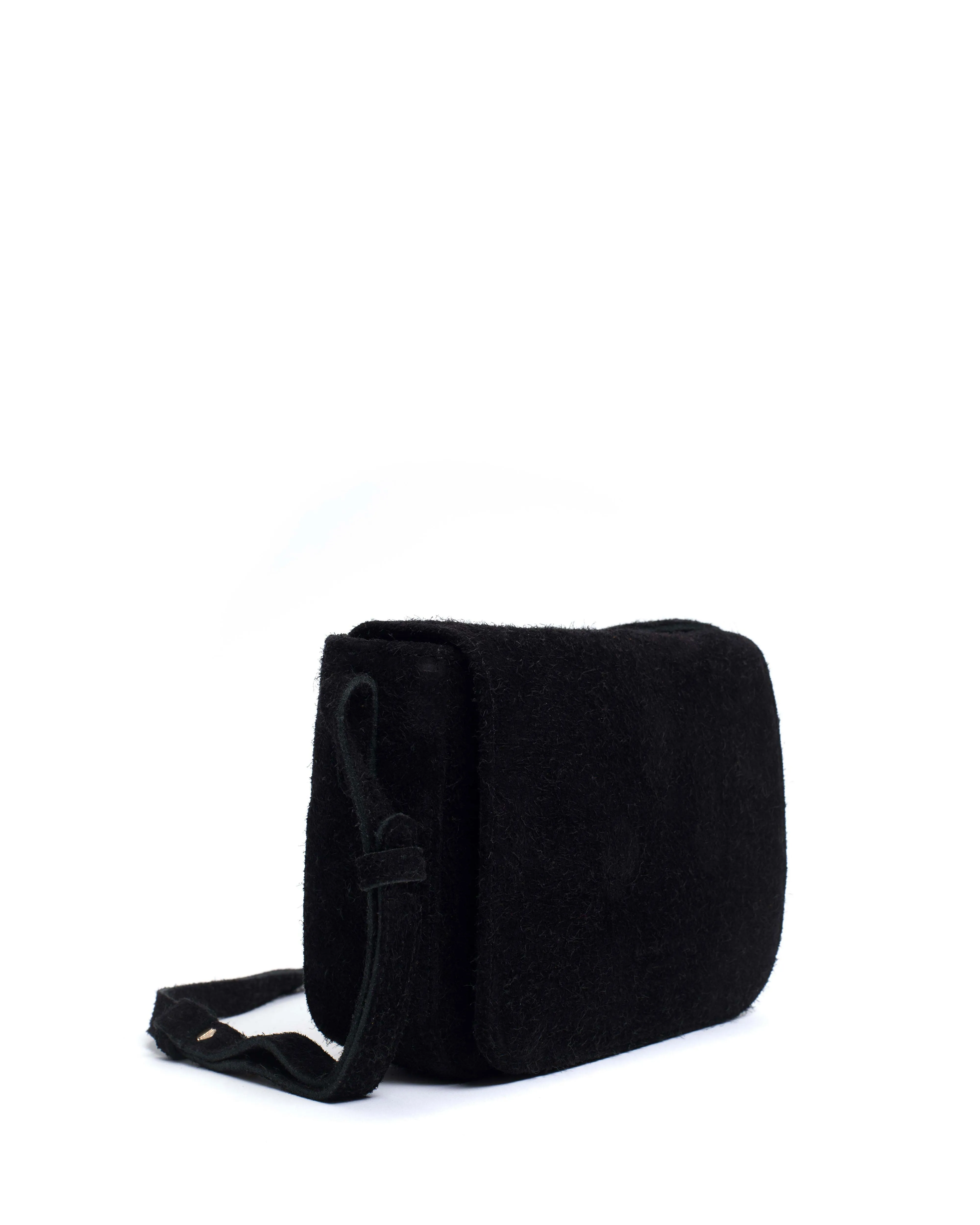 Sicha crossover bag Plushed calf suede Black sold by Anonymous Copenhagen product image thumbnail 2