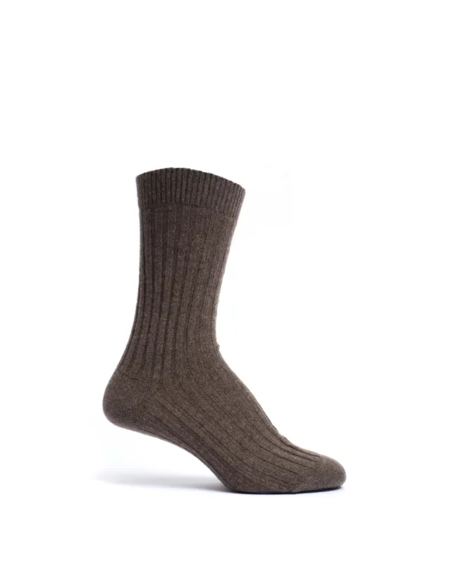 Magdai cashmere socks 100% cashmere (socks) Dark taupe sold by Anonymous Copenhagen