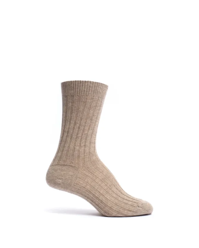 Magdai cashmere socks 100% cashmere (socks) Light taupe sold by Anonymous Copenhagen