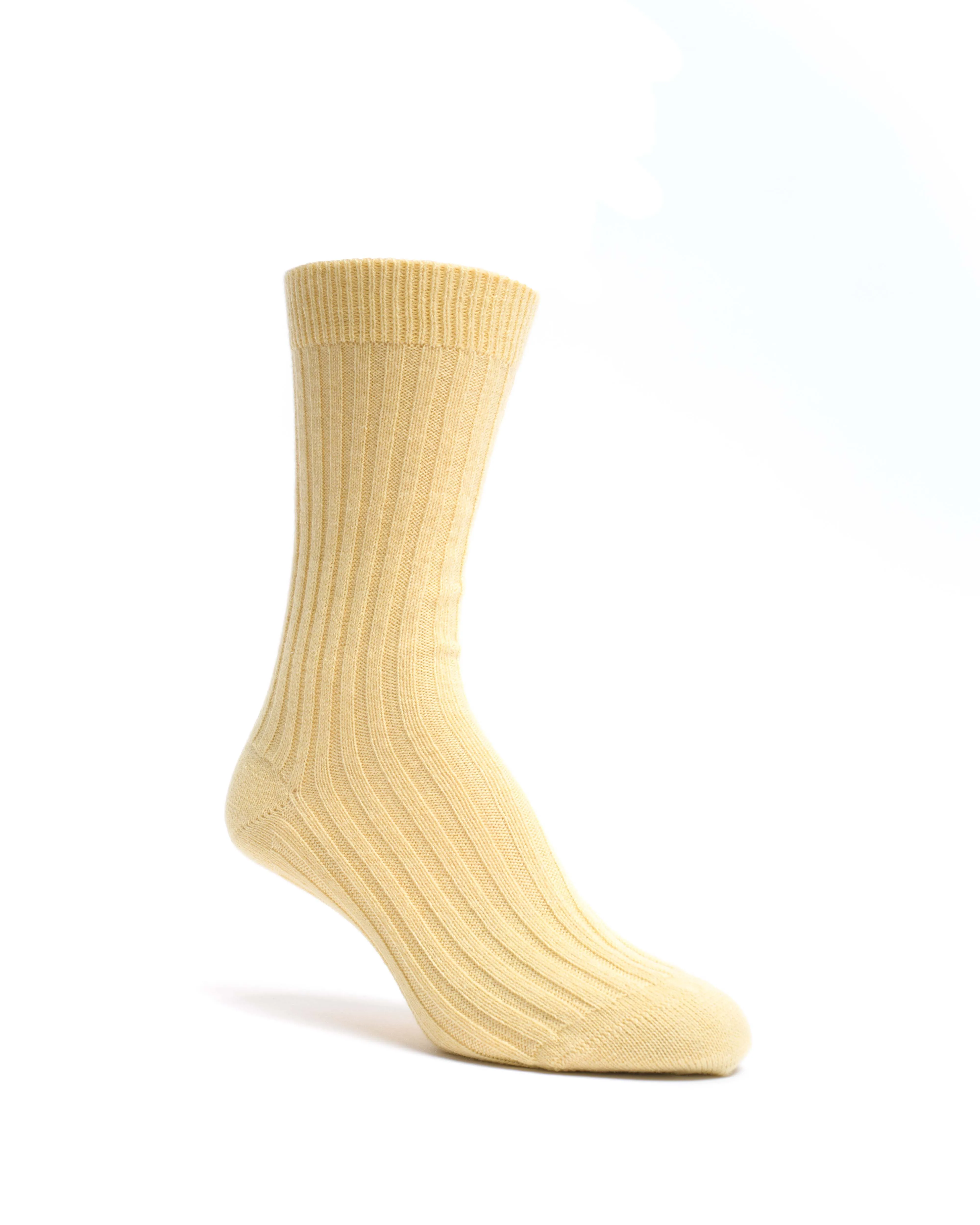 Magdai cashmere socks 100% cashmere (socks) Pineapple ice sold by Anonymous Copenhagen product image thumbnail 2