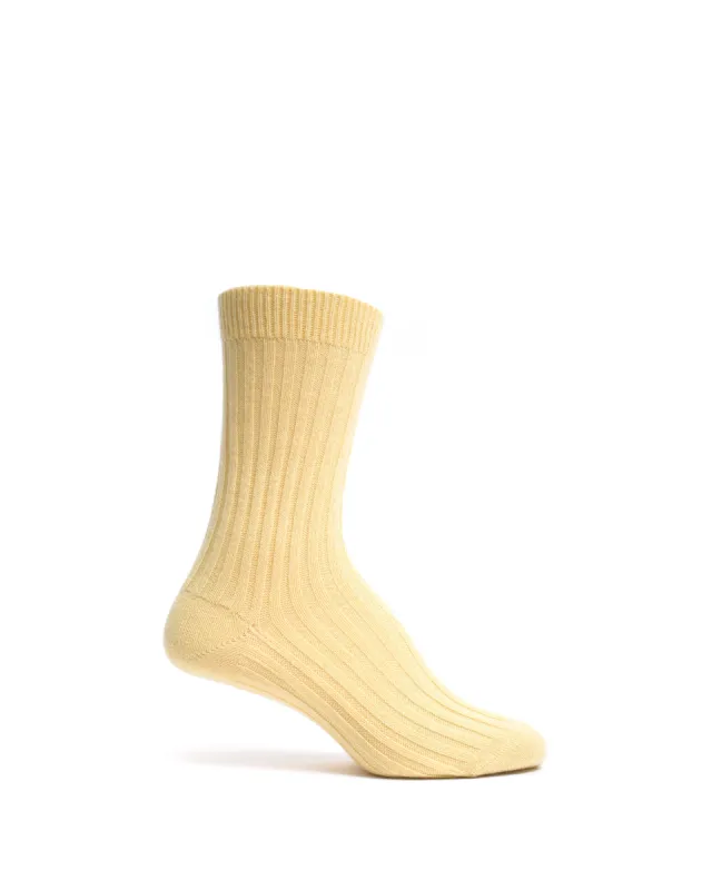 Magdai cashmere socks 100% cashmere (socks) Pineapple ice sold by Anonymous Copenhagen