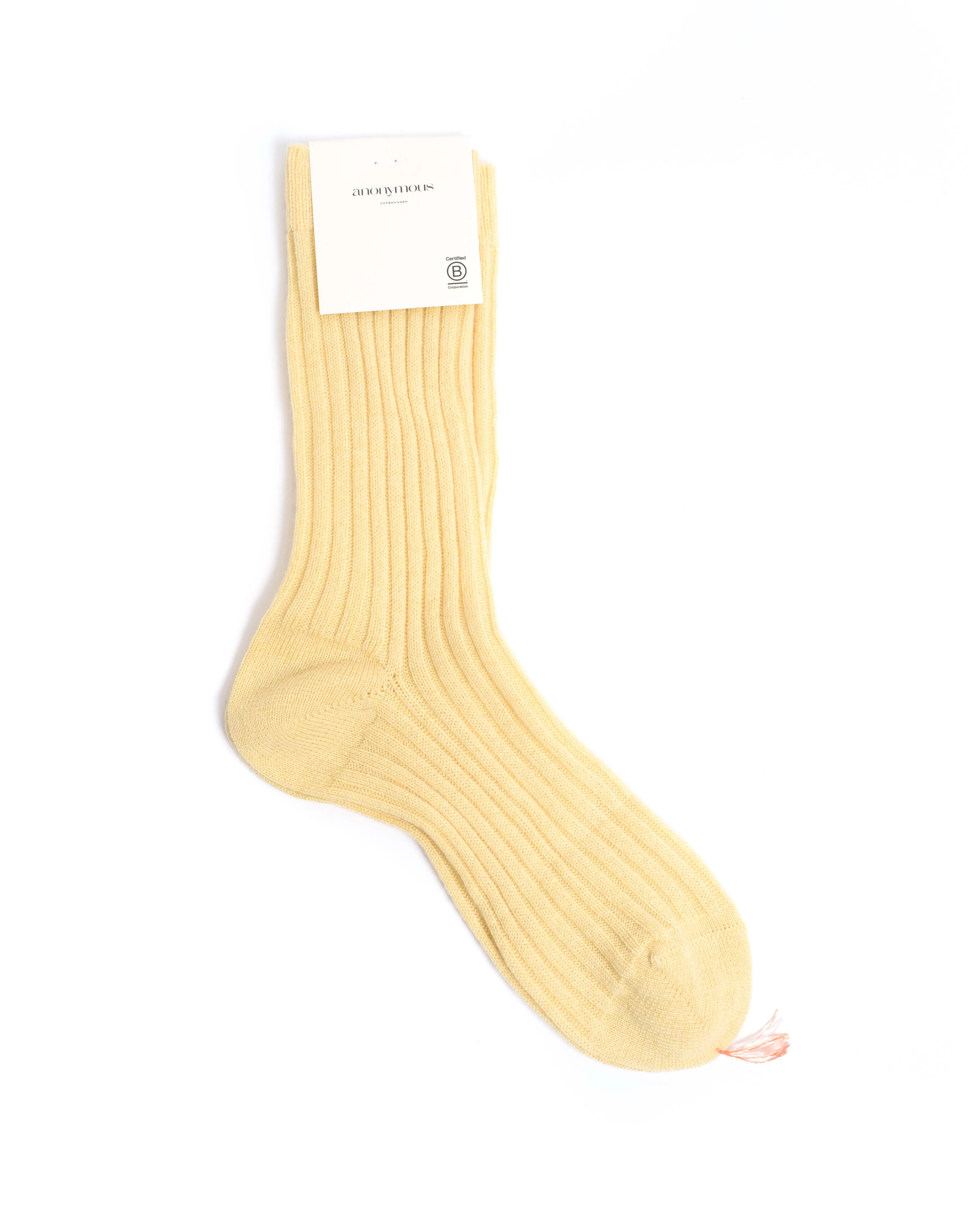Magdai cashmere socks 100% cashmere (socks) Pineapple ice sold by Anonymous Copenhagen product image thumbnail 4
