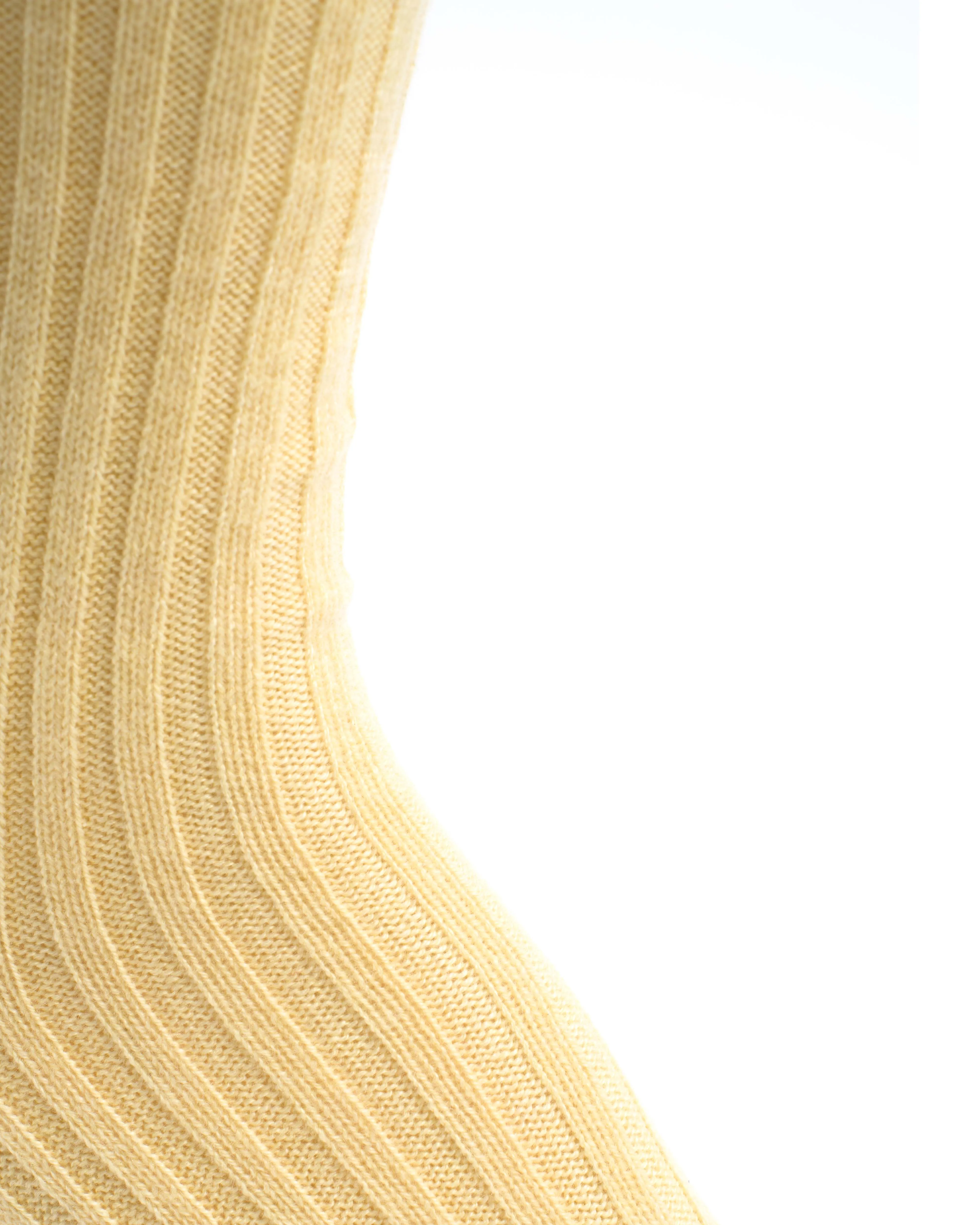 Magdai cashmere socks 100% cashmere (socks) Pineapple ice sold by Anonymous Copenhagen product image thumbnail 5