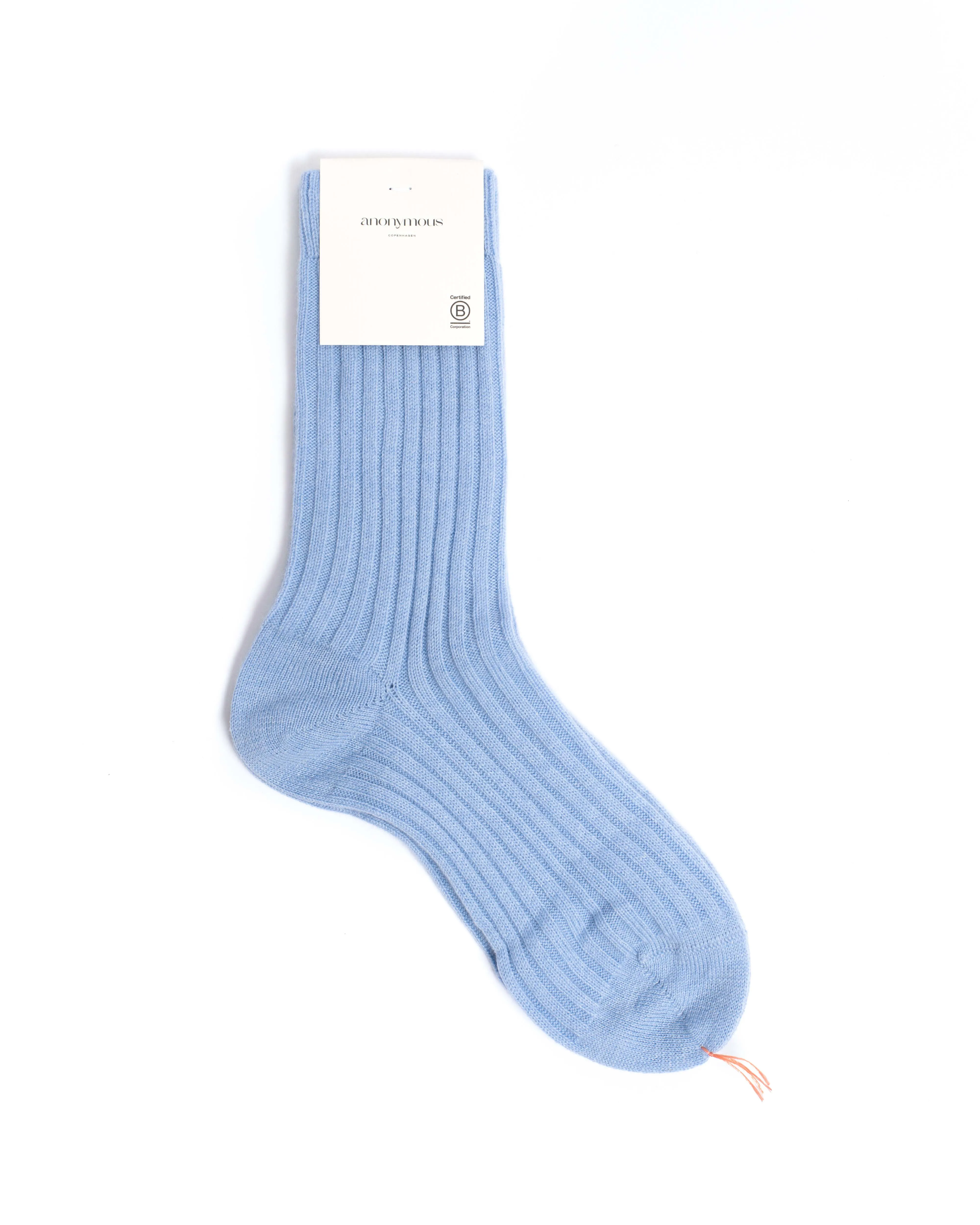 Magdai cashmere socks 100% cashmere (socks) Sky blue sold by Anonymous Copenhagen product image thumbnail 4