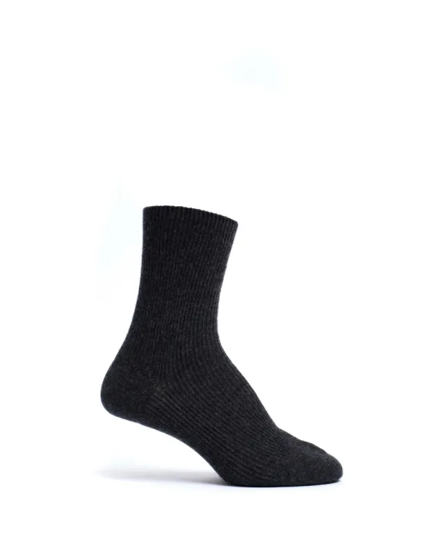 Lanai cashmere socks 70% cashmere 30% wool Dark grey sold by Anonymous Copenhagen