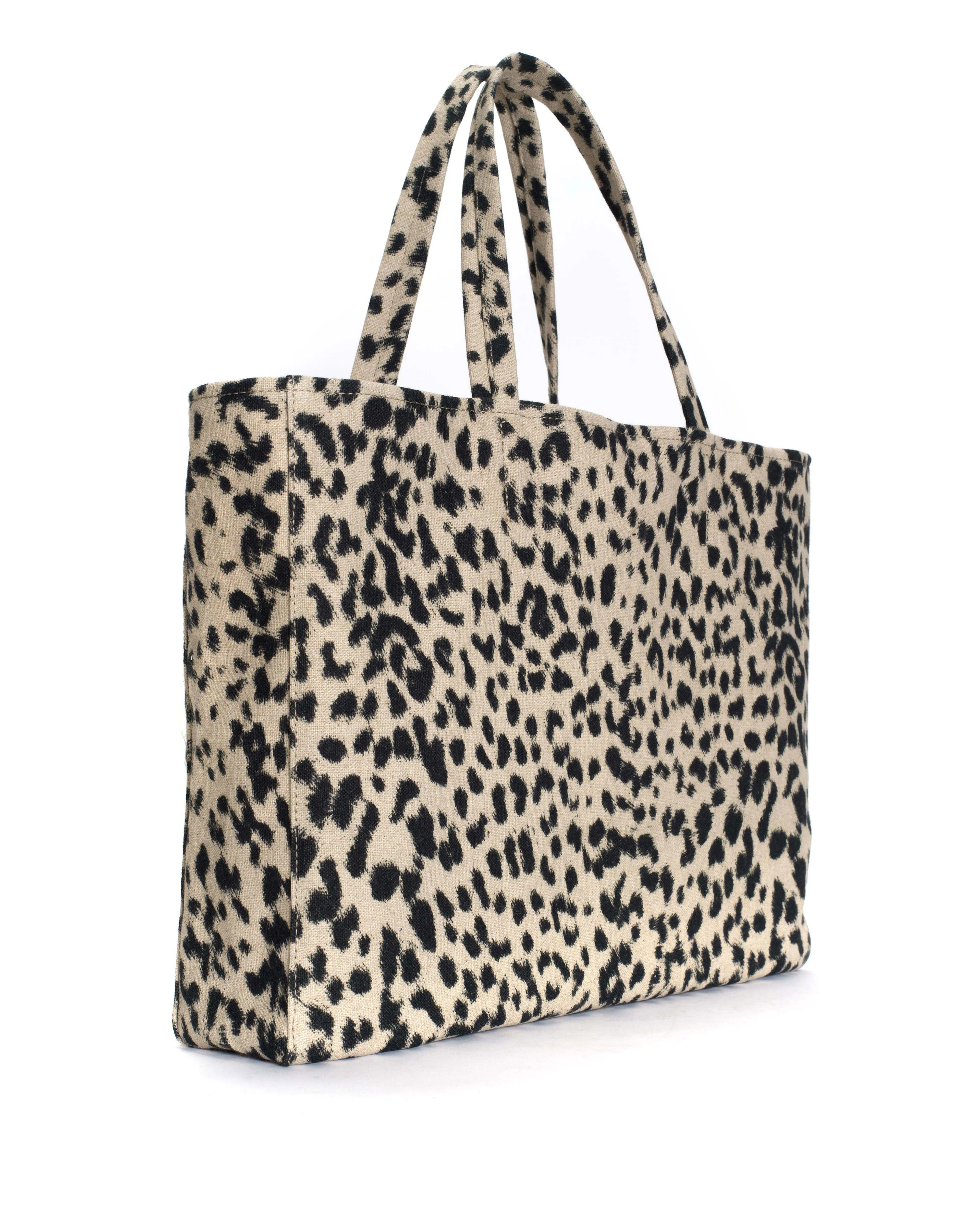 Ruba shopper Natural cotton-linen Leopard sold by Anonymous Copenhagen product image thumbnail 2