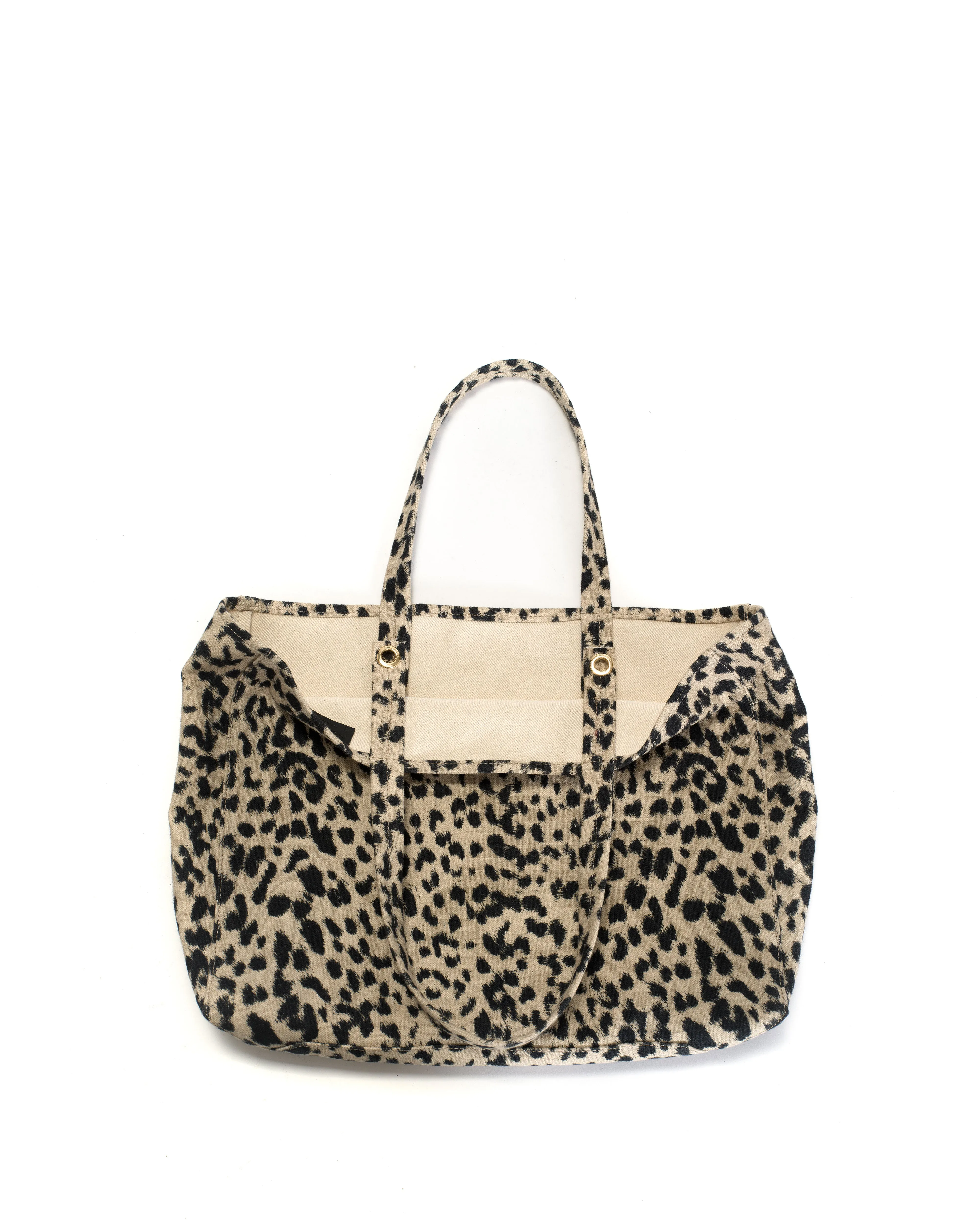 Ruba shopper Natural cotton-linen Leopard sold by Anonymous Copenhagen product image thumbnail 4