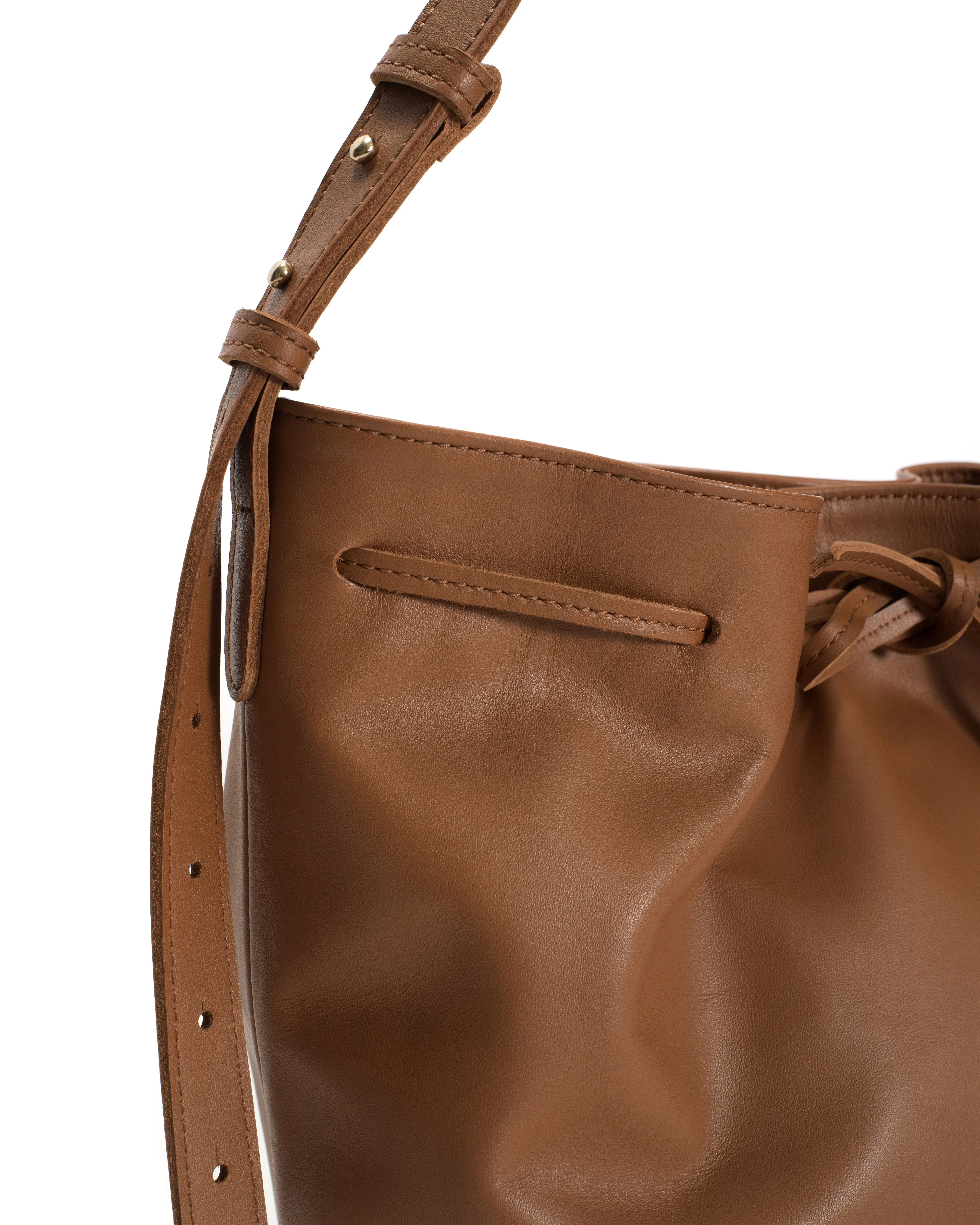 Kacey grand bucket bag Soft calf Camel sold by Anonymous Copenhagen product image thumbnail 3