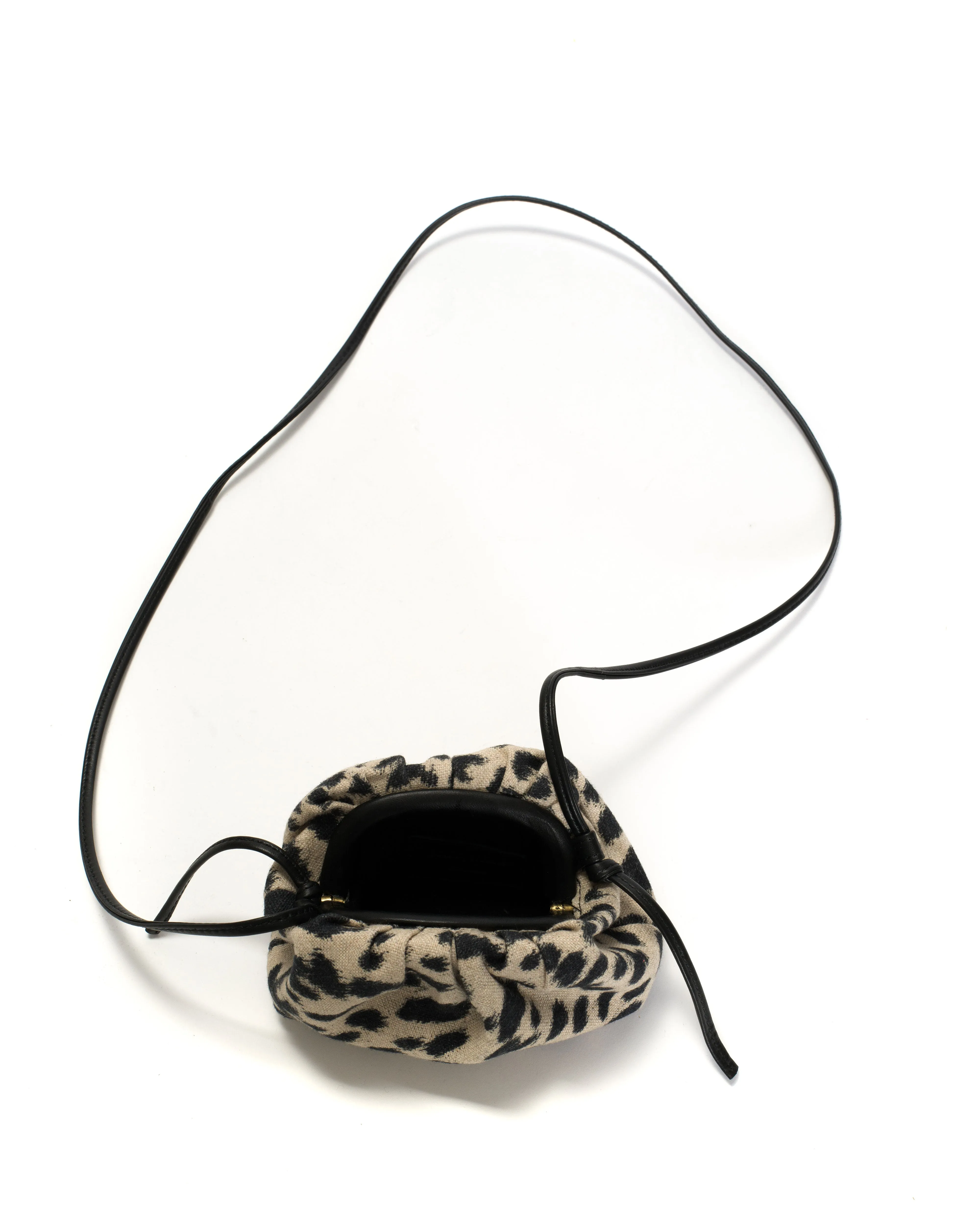 Enuice petite purse Natural cotton-linen Leopard sold by Anonymous Copenhagen product image thumbnail 3
