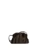 Hally petite cloud bag Pleated satin Espresso brown sold by Anonymous Copenhagen
