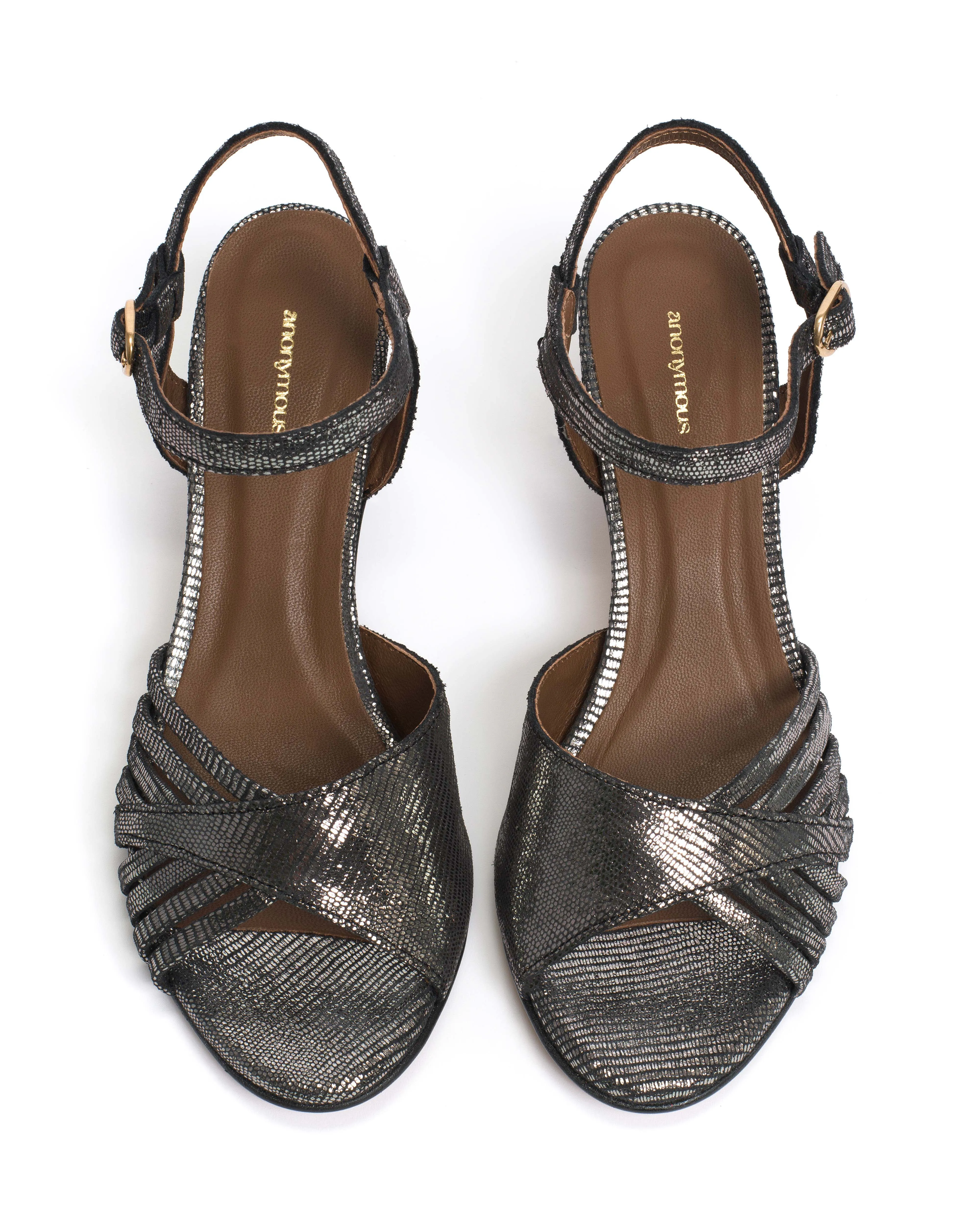 Hermine Lizard metallic goat Platinum sold by Anonymous Copenhagen product image thumbnail 3