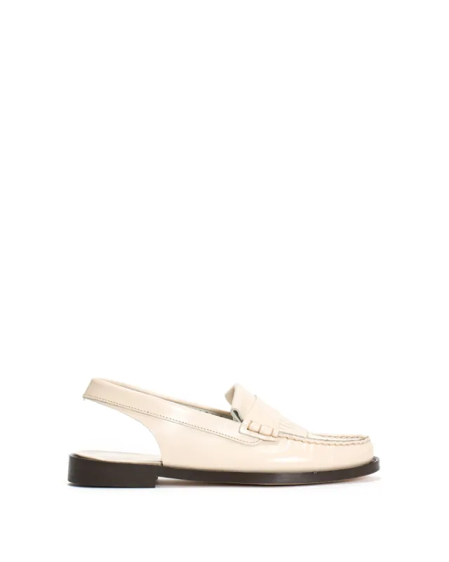 Dico Slingback Moccasin Loafer With Fringes Polido Bone white sold by Anonymous Copenhagen