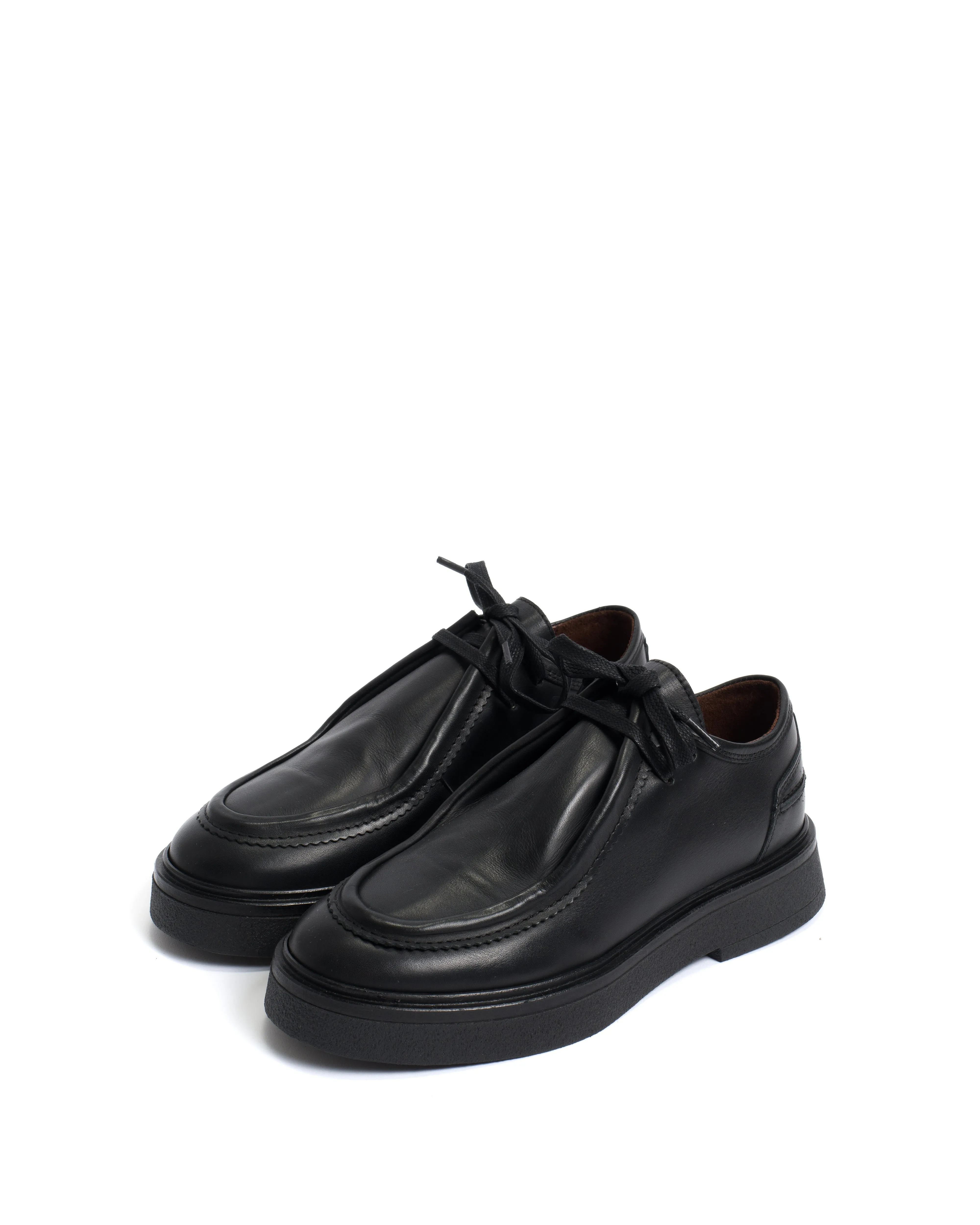 Chez flat platform Vegetable tanned calf & Sole Black & black sold by Anonymous Copenhagen product image thumbnail 2