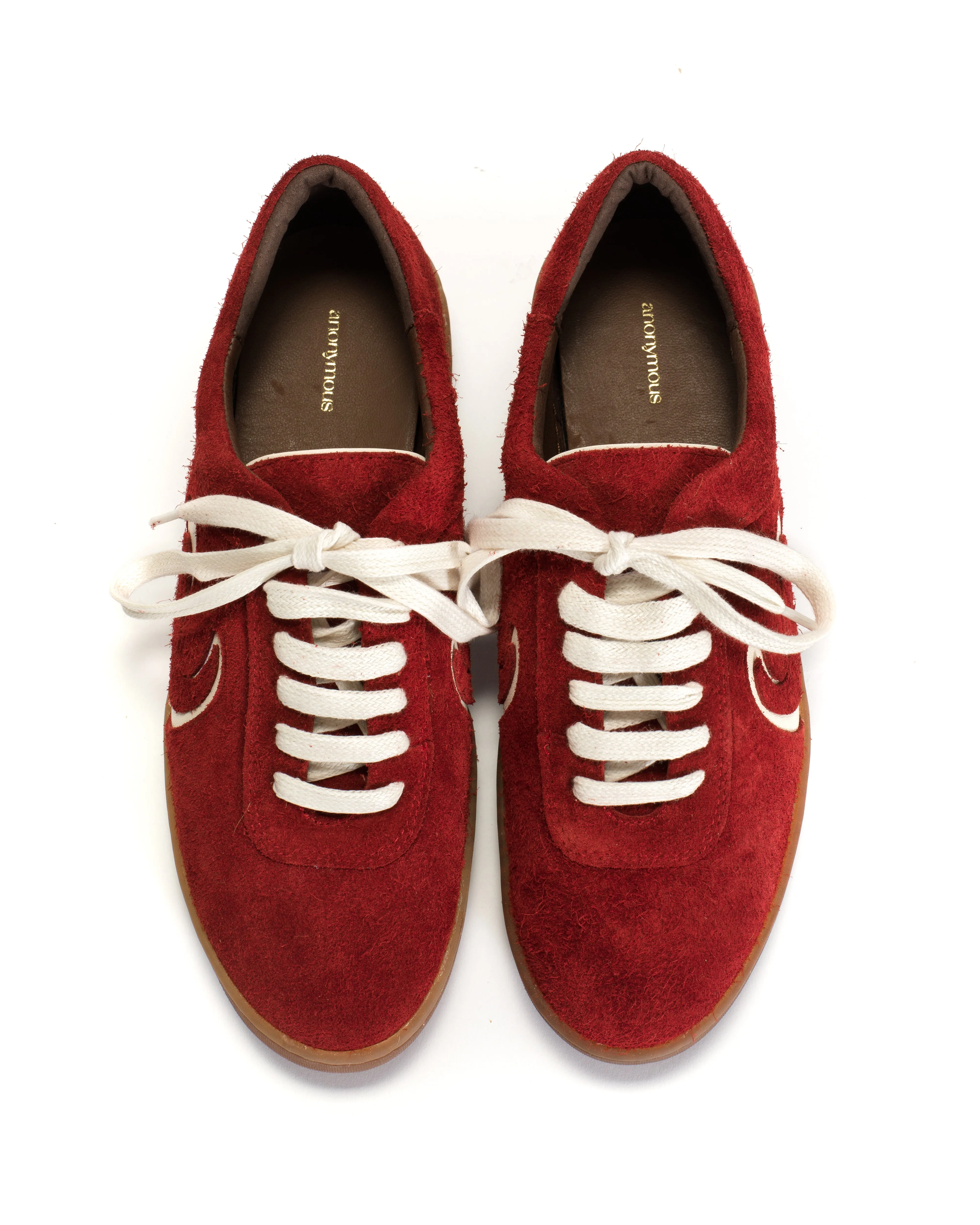 Blaire hevea Plushed calf suede Ruby red sold by Anonymous Copenhagen product image thumbnail 3