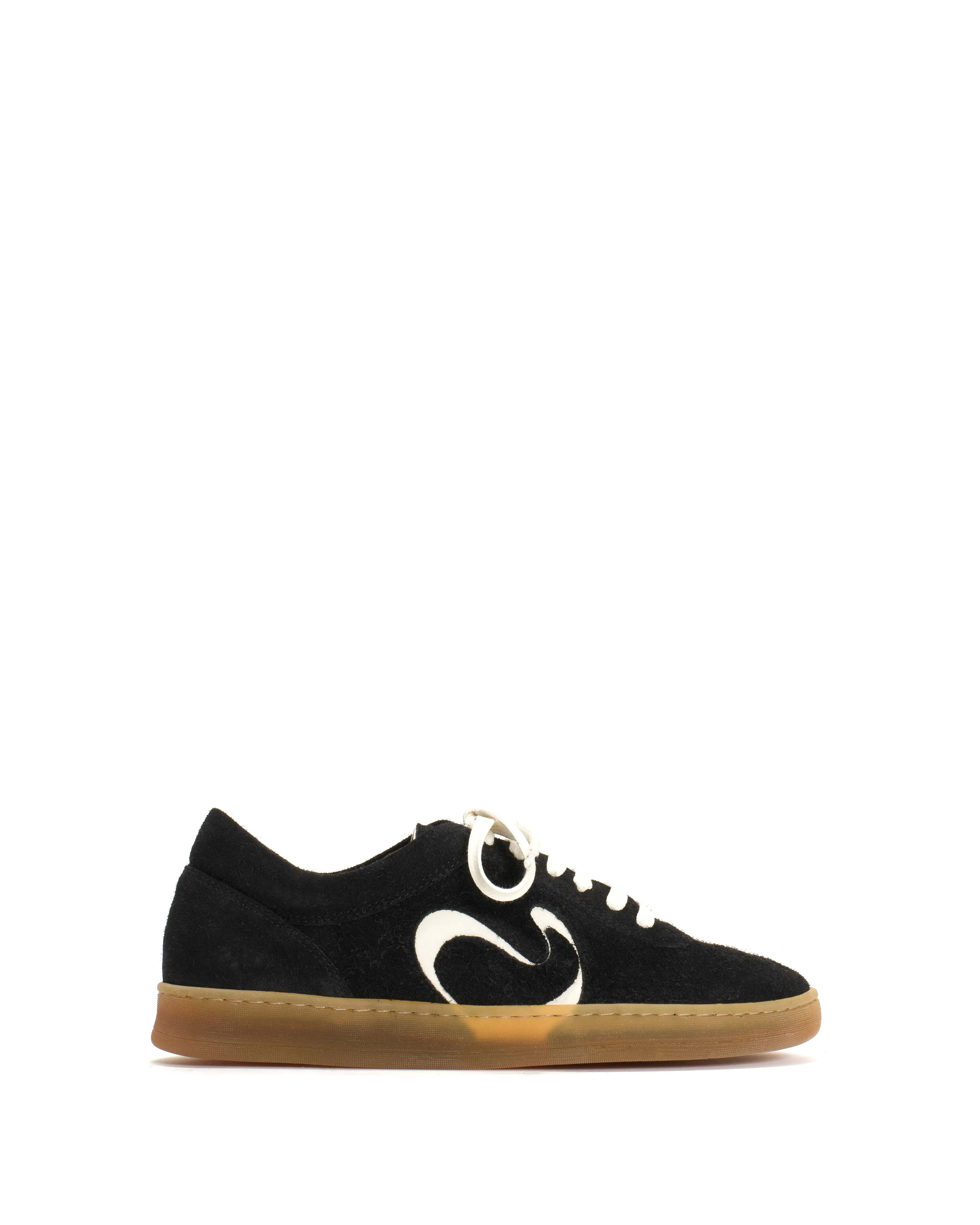 Blaire hevea Plushed calf suede Black sold by Anonymous Copenhagen