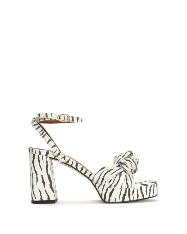 Aliza 85 platform Calf suede print Zebra sold by Anonymous Copenhagen