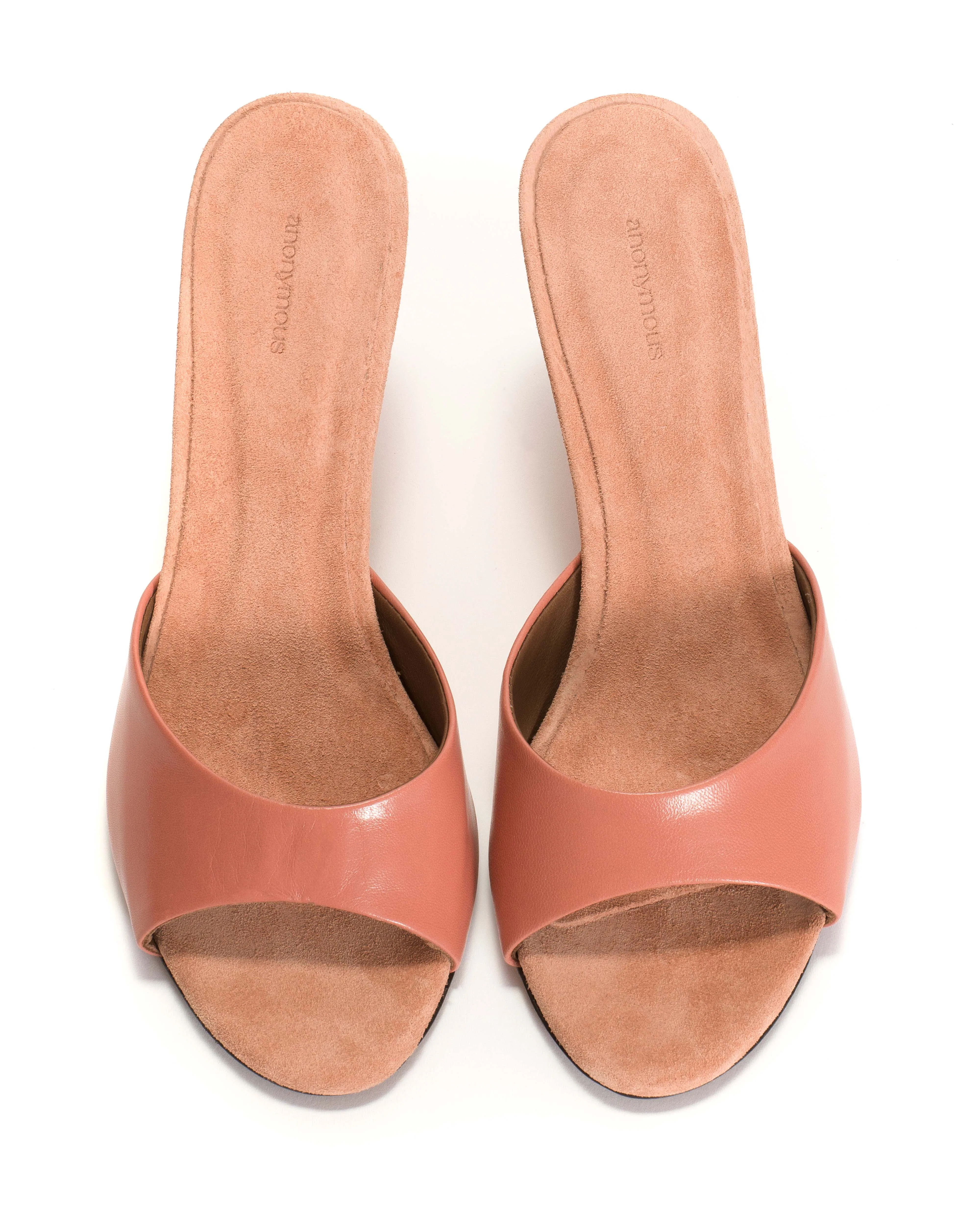 Gwen 75 wedge Shiny lamb & suede leather Candy pink sold by Anonymous Copenhagen product image thumbnail 3