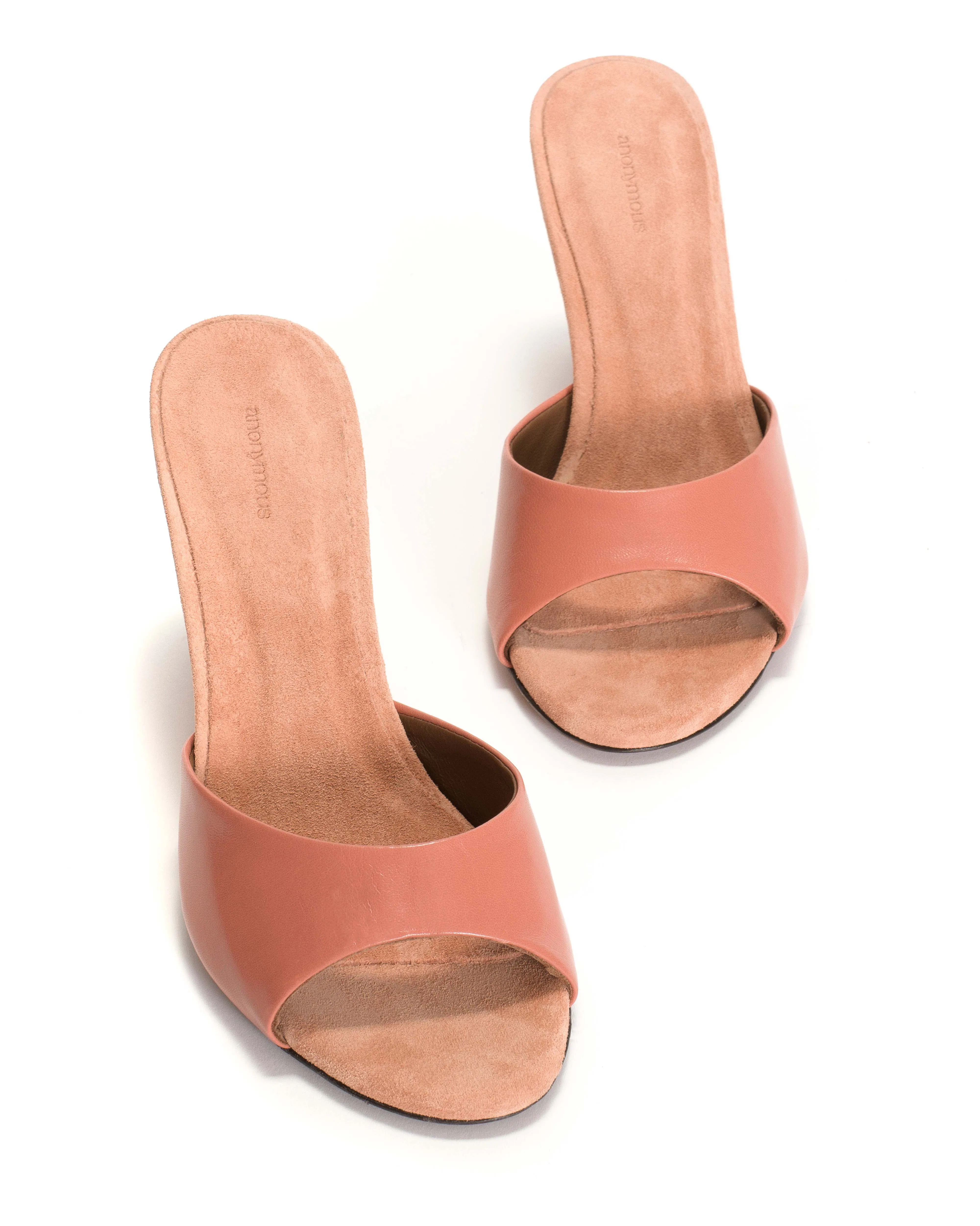 Gwen 75 wedge Shiny lamb & suede leather Candy pink sold by Anonymous Copenhagen product image thumbnail 5