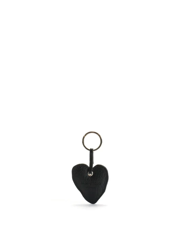 Keyring Grained chevre goat Black sold by Anonymous Copenhagen