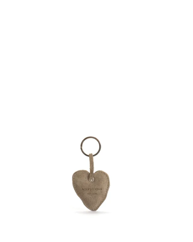 Keyring Calf suede Mushroom sold by Anonymous Copenhagen