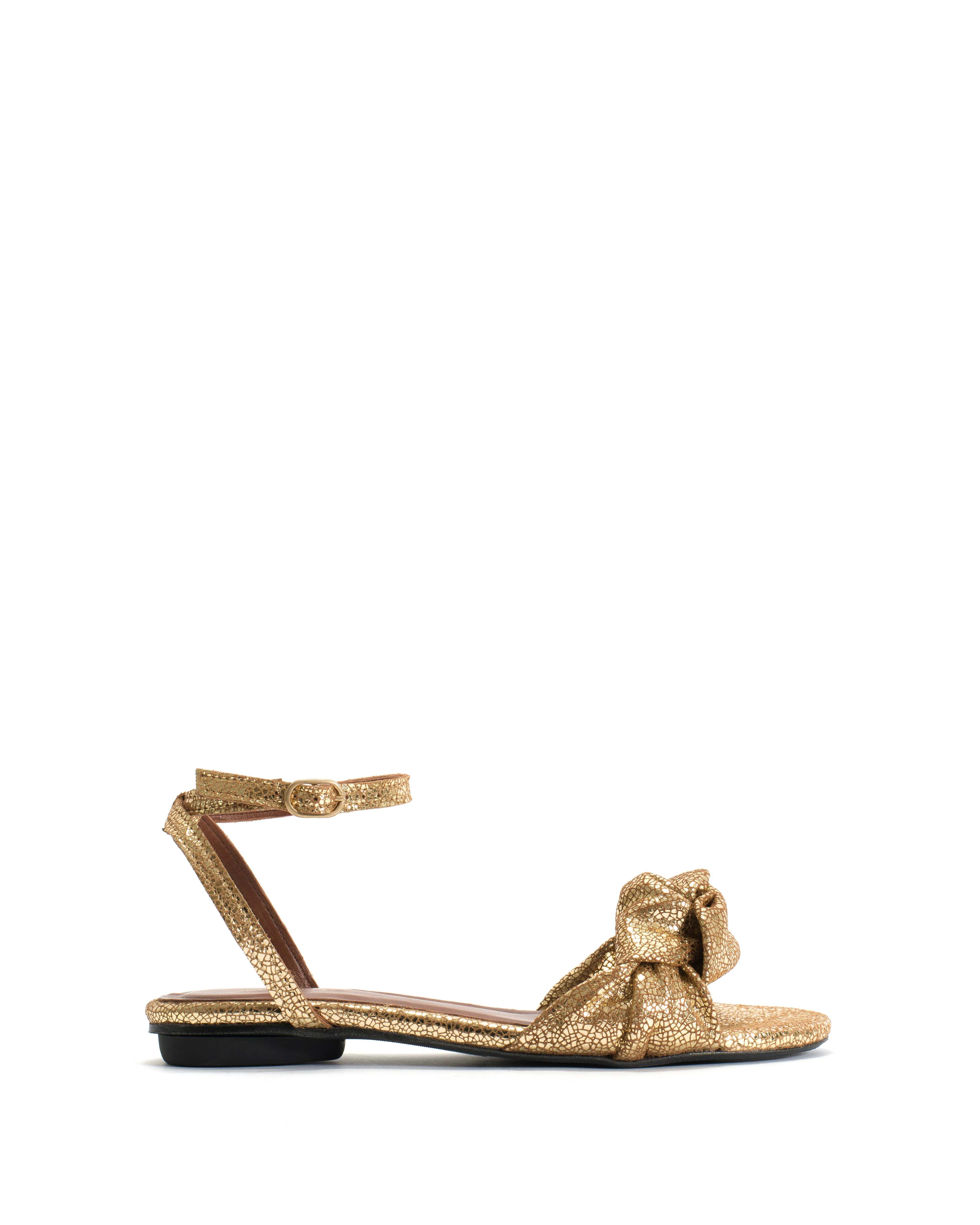 Aliza 10 Crackled metallic goat Gold sold by Anonymous Copenhagen
