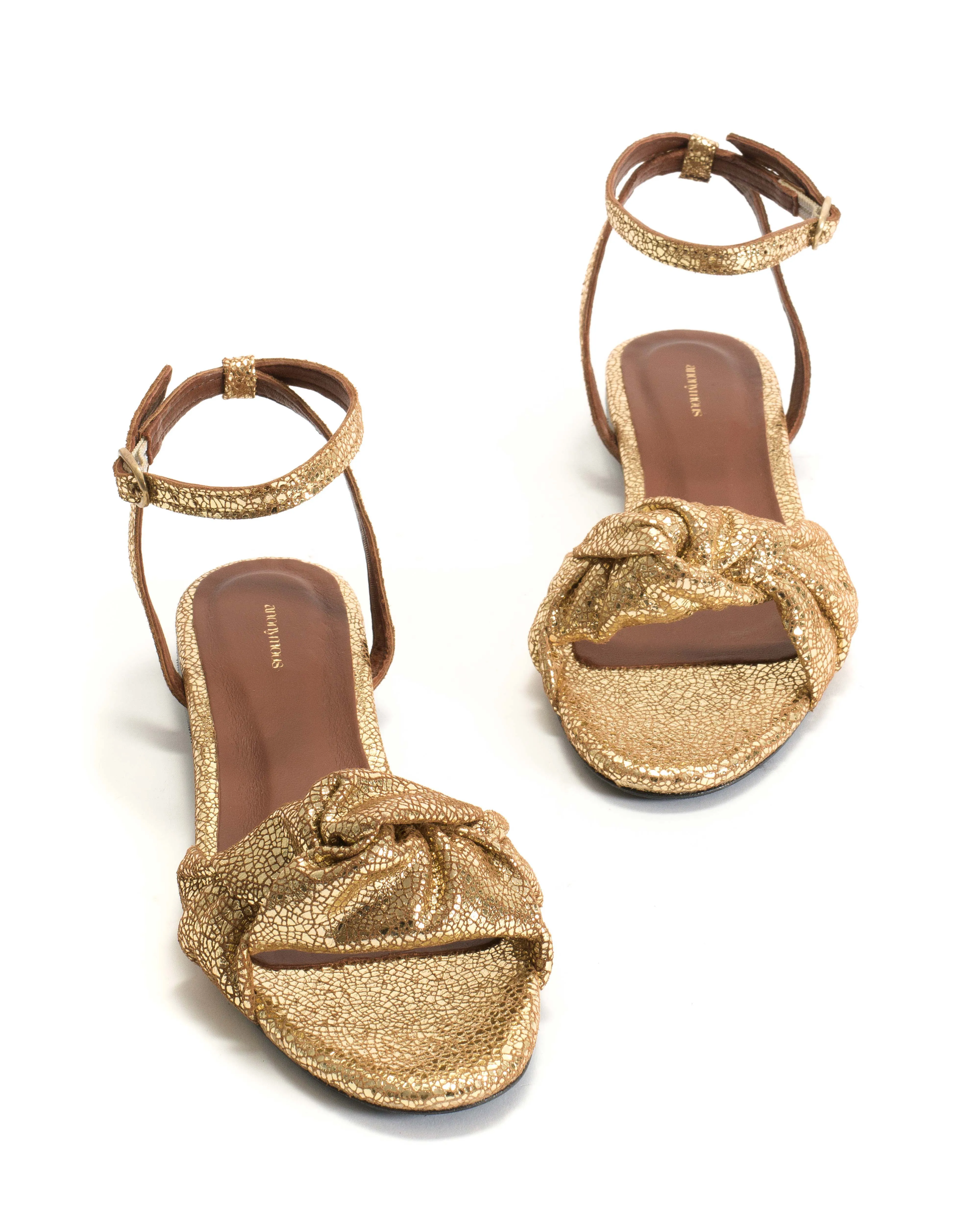 Aliza 10 Crackled metallic goat Gold sold by Anonymous Copenhagen product image thumbnail 5