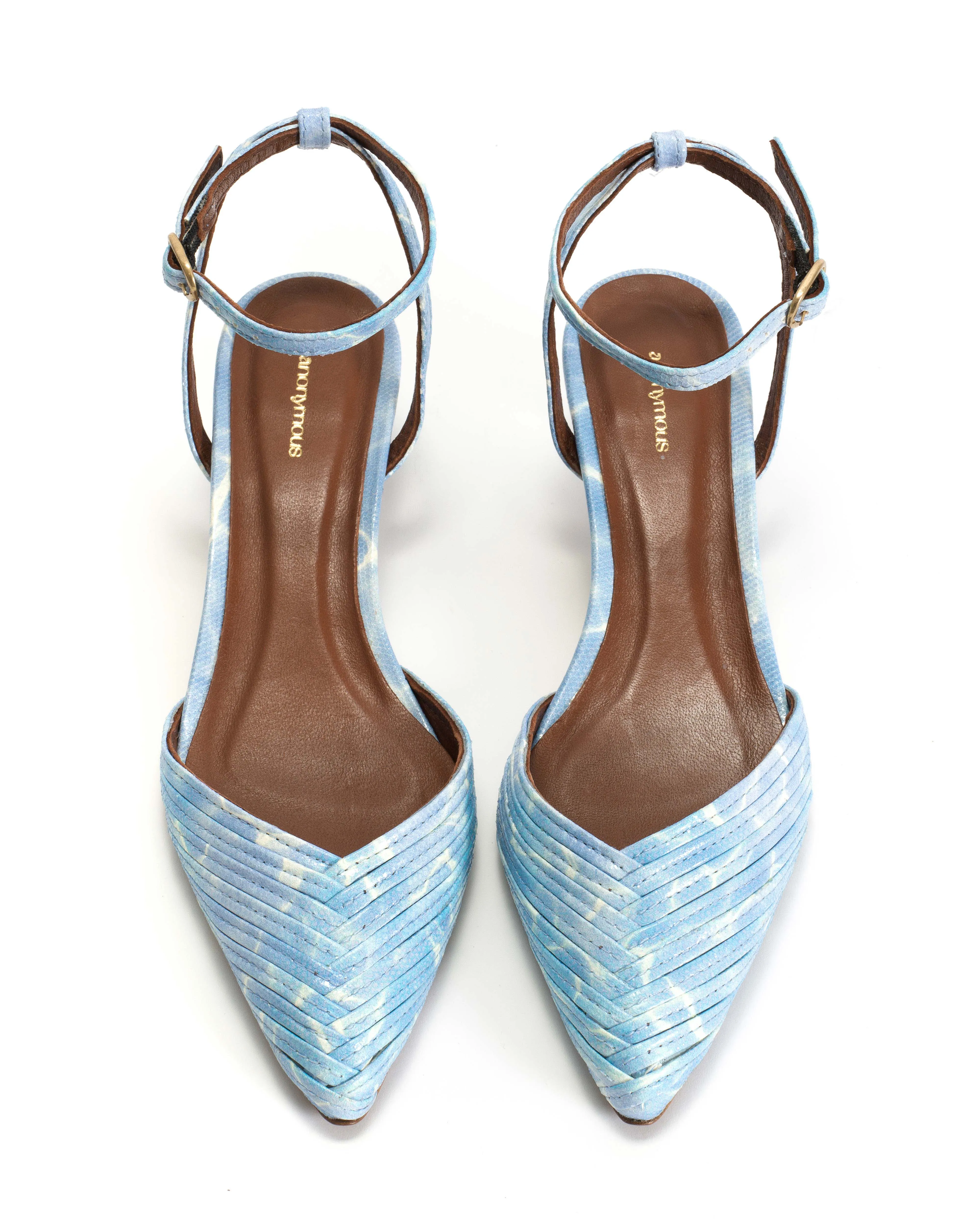 Givia 40 Silky lamb print Pool blue sold by Anonymous Copenhagen product image thumbnail 3