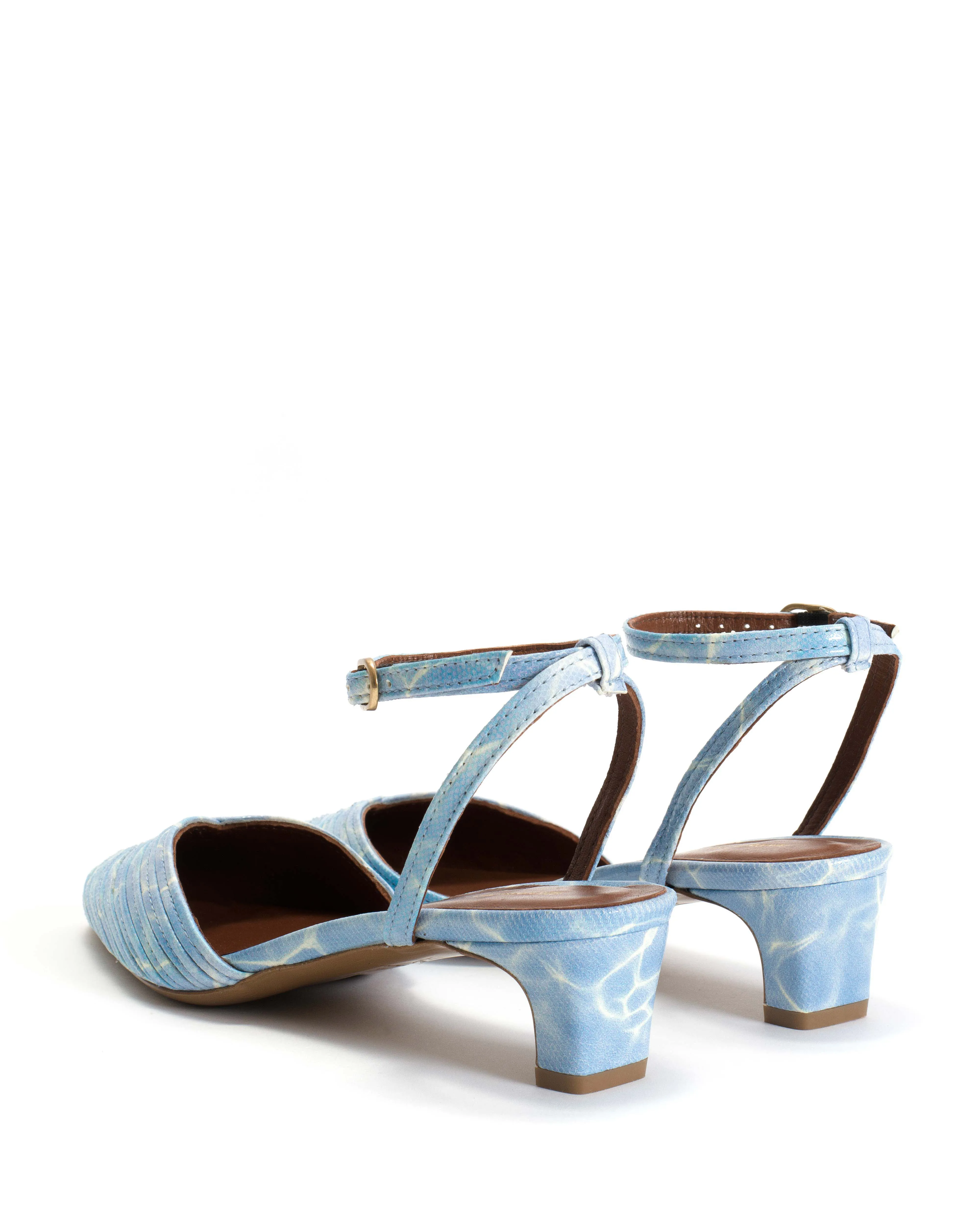 Givia 40 Silky lamb print Pool blue sold by Anonymous Copenhagen product image thumbnail 4