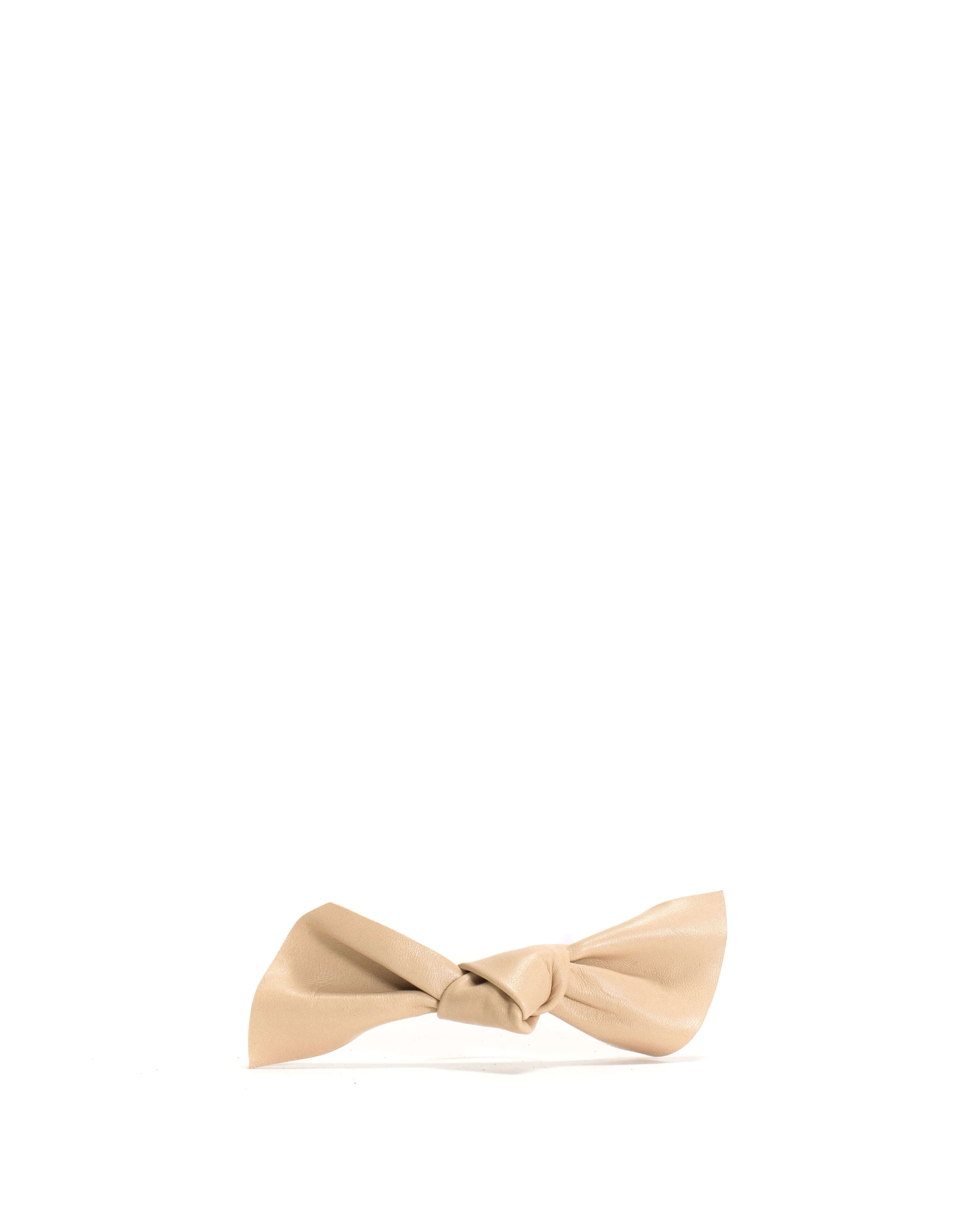 Linnie hair elastic grand bow Shiny lamb Vanilla cream sold by Anonymous Copenhagen