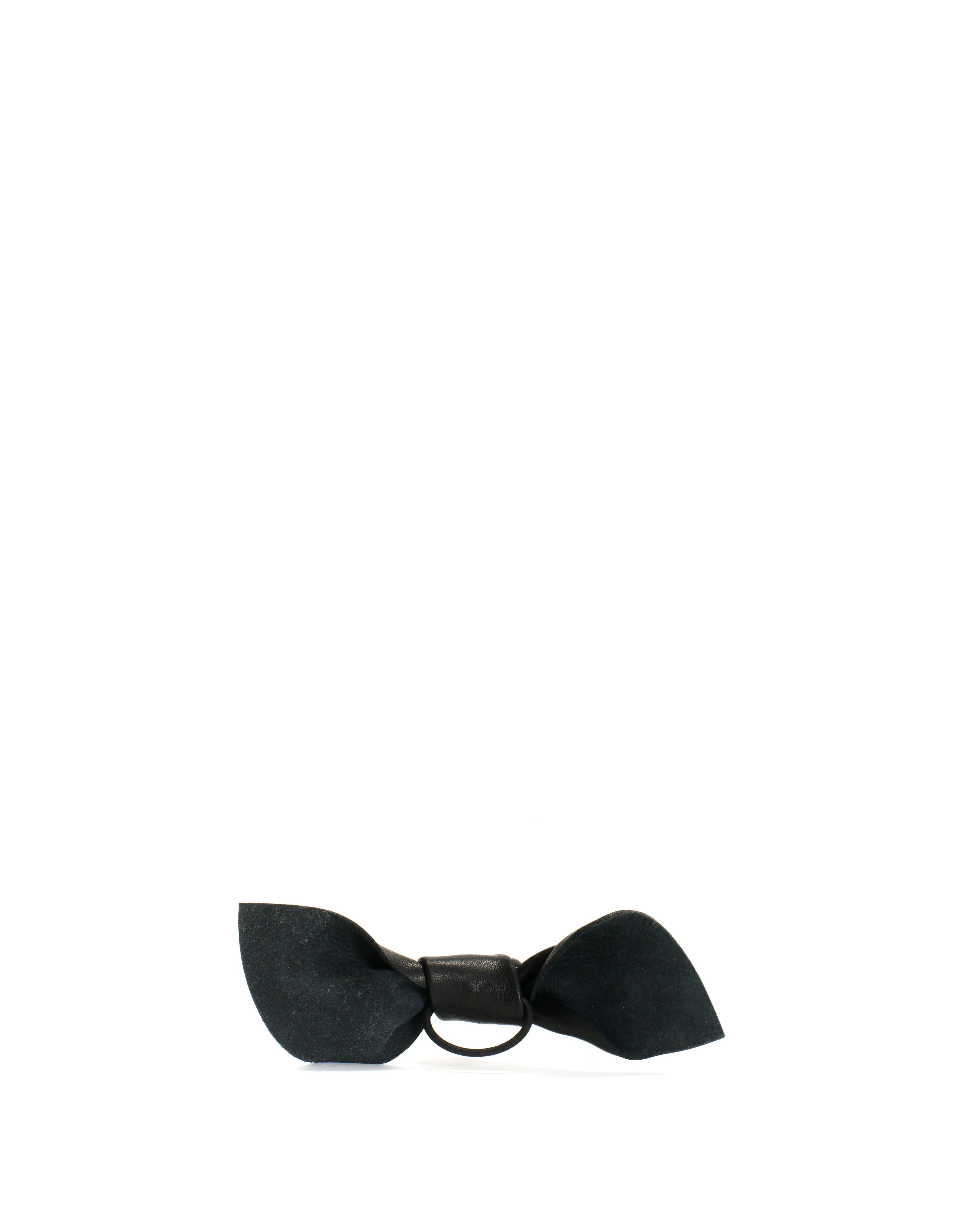 Linnie hair elastic grand bow Shiny lamb Black sold by Anonymous Copenhagen product image thumbnail 2