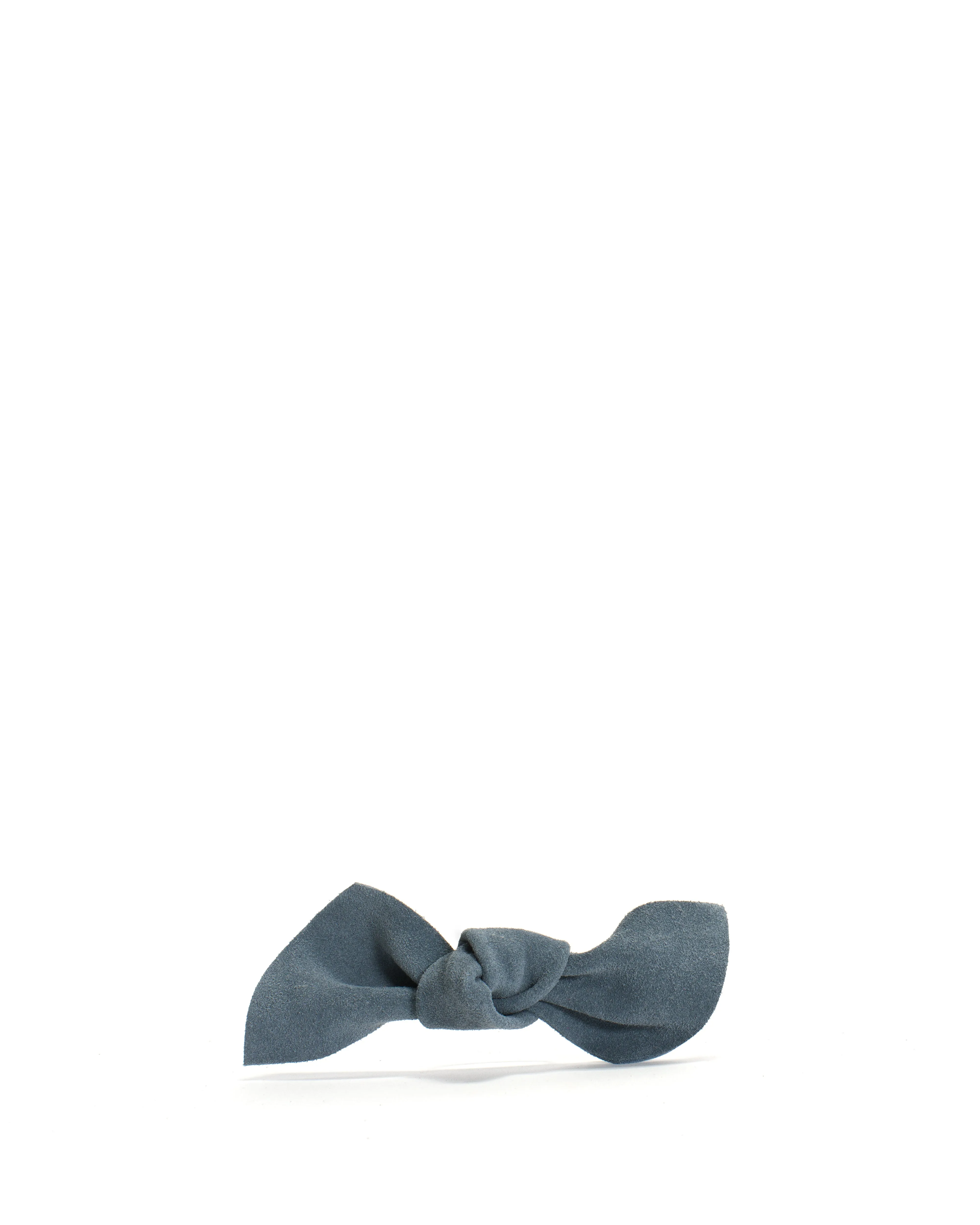 Linnie hair elastic grand bow Calf suede Denim blue sold by Anonymous Copenhagen