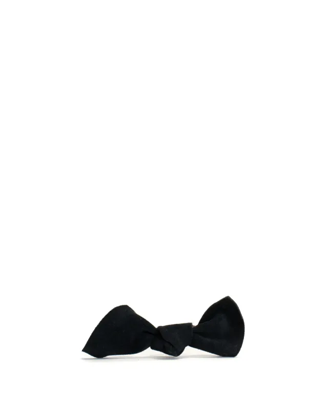 Linnie hair elastic grand bow Calf suede Dark blue sold by Anonymous Copenhagen