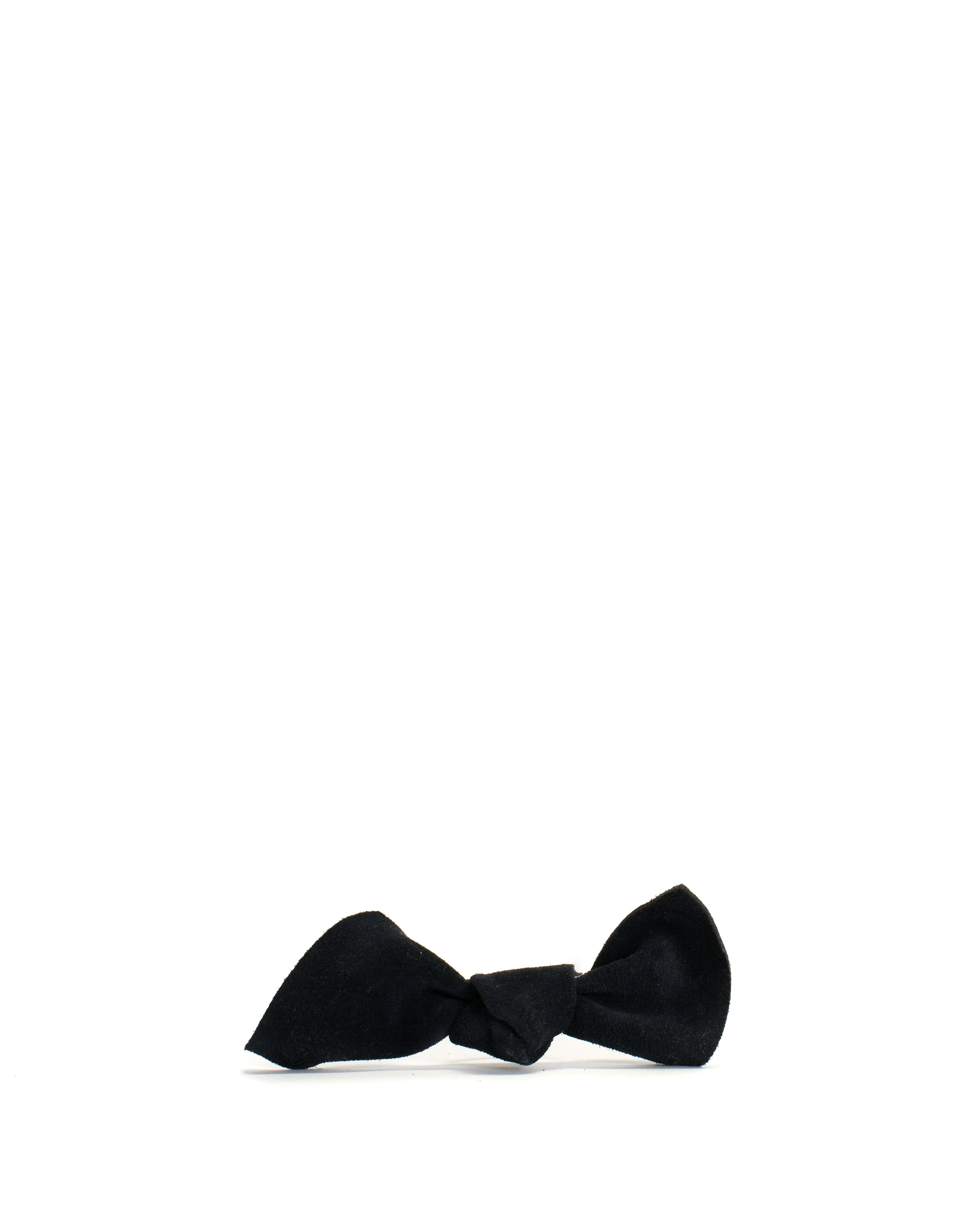 Linnie hair elastic grand bow Calf suede Dark blue sold by Anonymous Copenhagen
