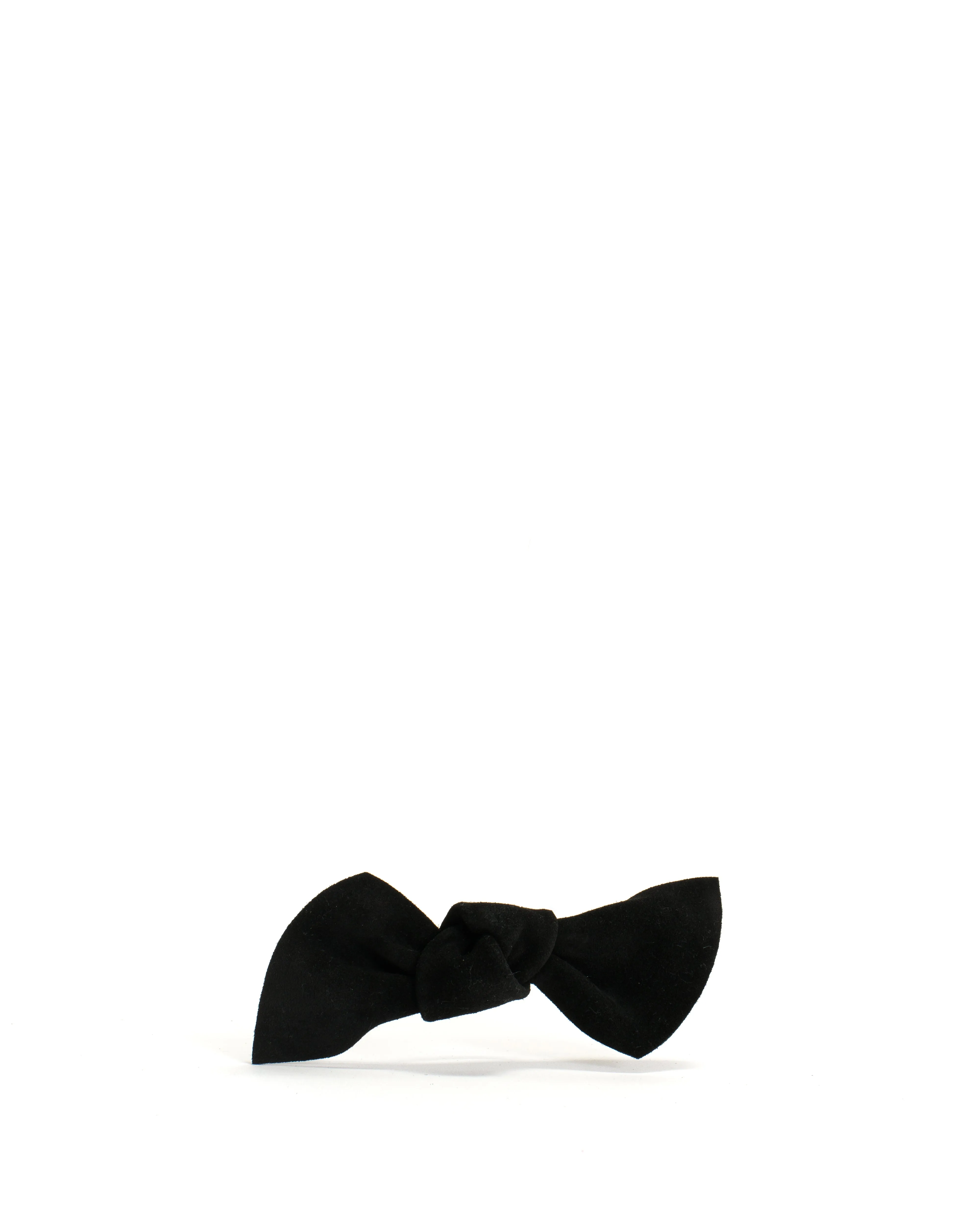 Linnie hair elastic grand bow Calf suede Black sold by Anonymous Copenhagen