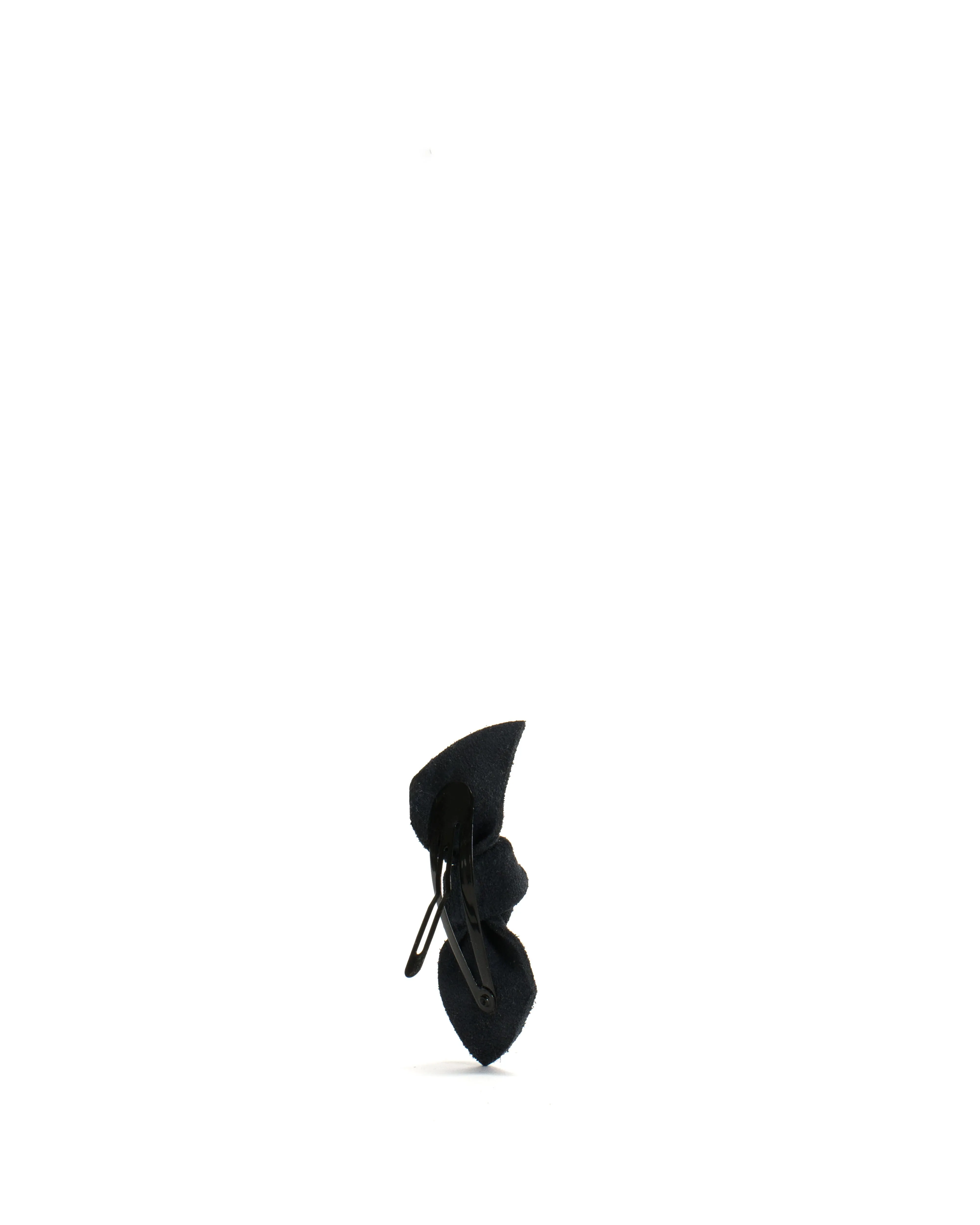 Nabie hair clip petite bow Calf suede Black sold by Anonymous Copenhagen product image thumbnail 2