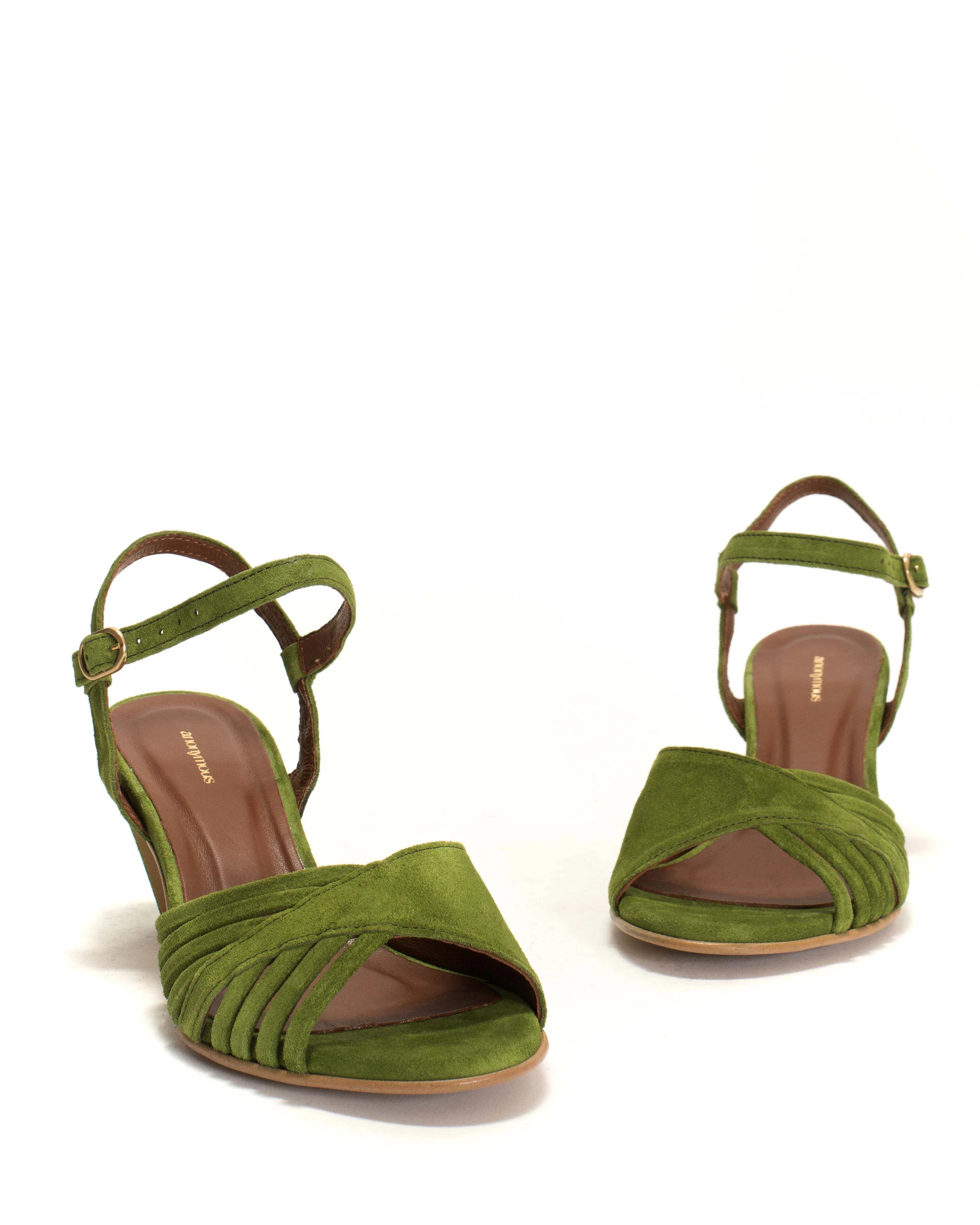 Hermine Calf suede Grass green sold by Anonymous Copenhagen product image thumbnail 5
