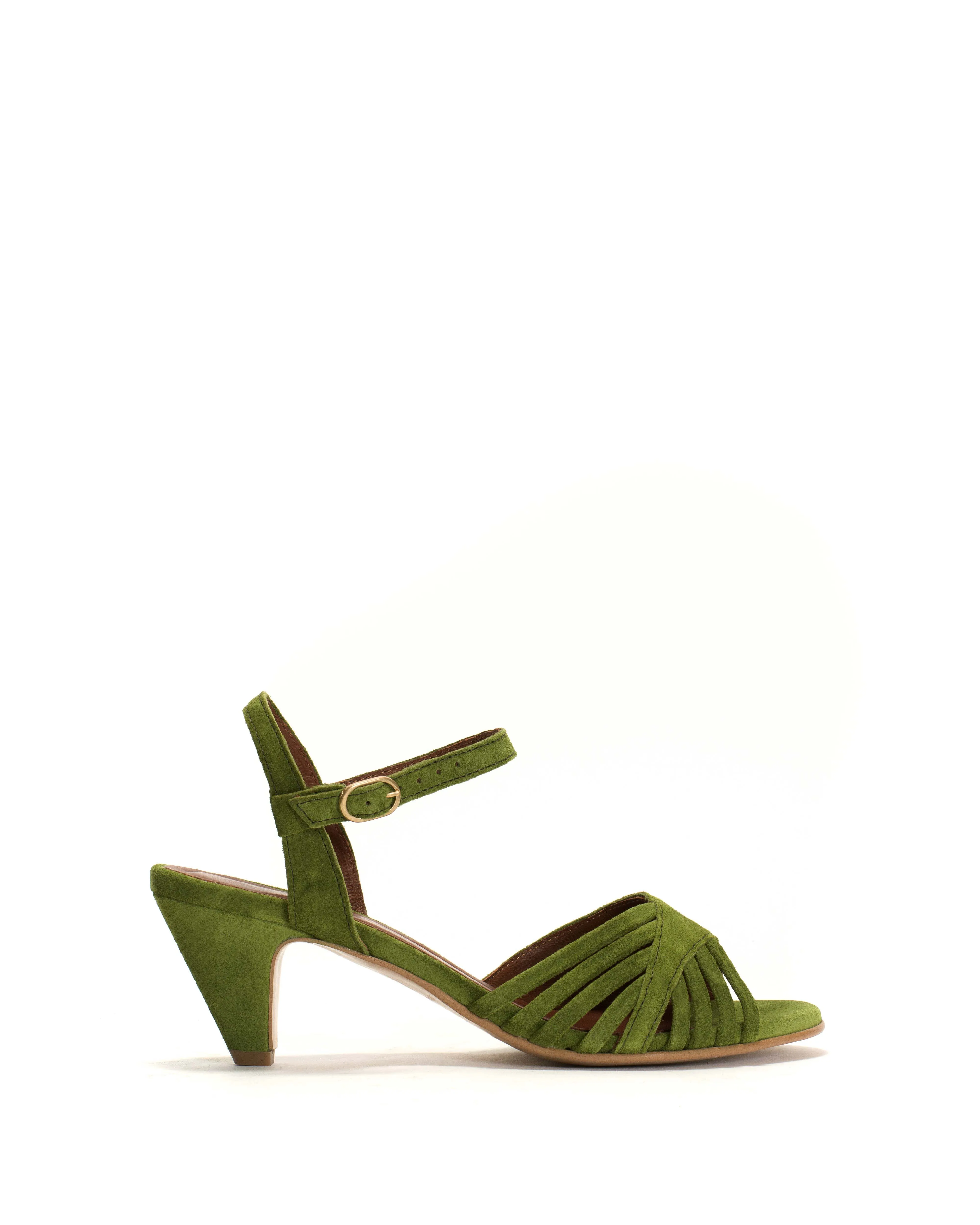 Hermine Calf suede Grass green sold by Anonymous Copenhagen