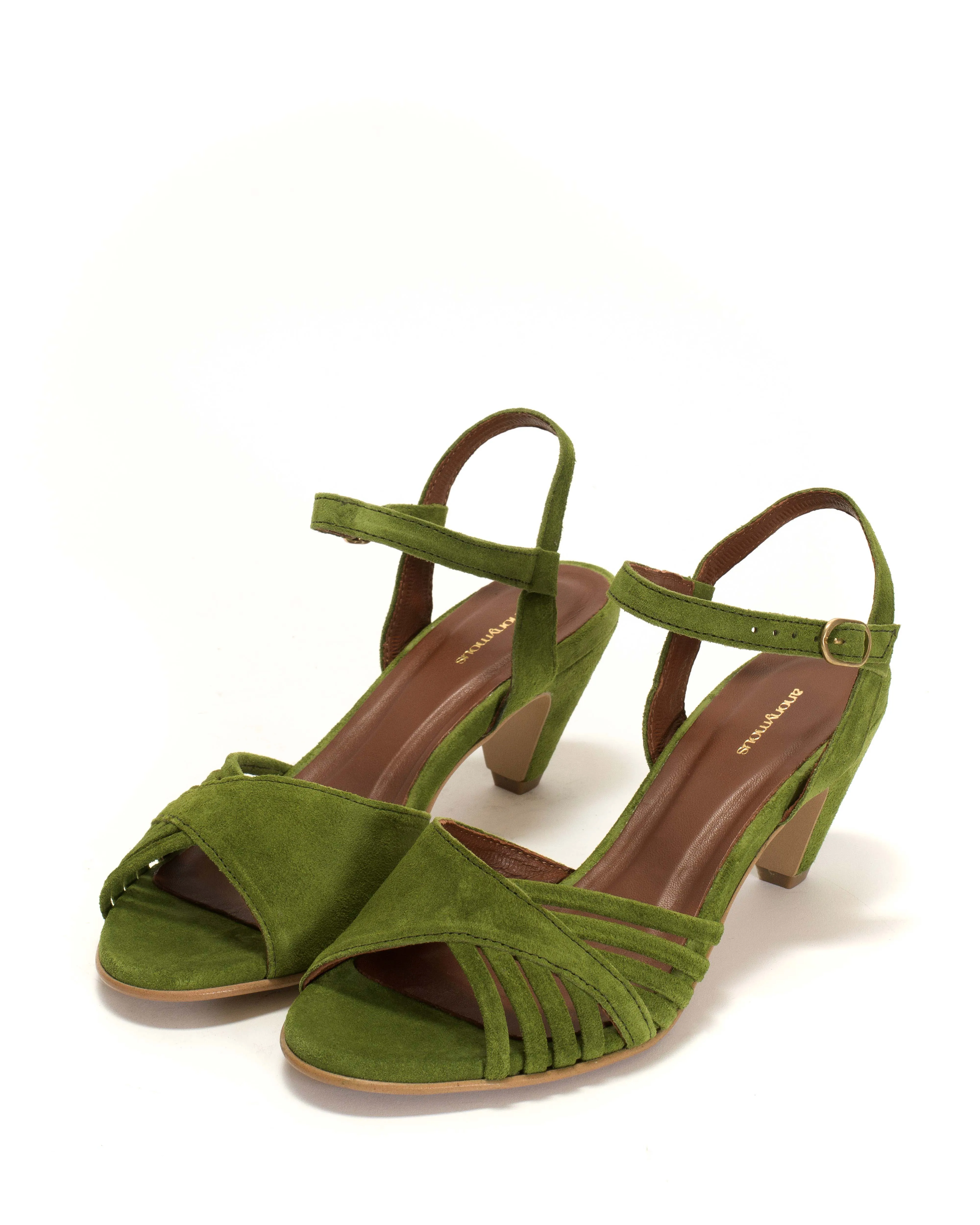 Hermine Calf suede Grass green sold by Anonymous Copenhagen product image thumbnail 2