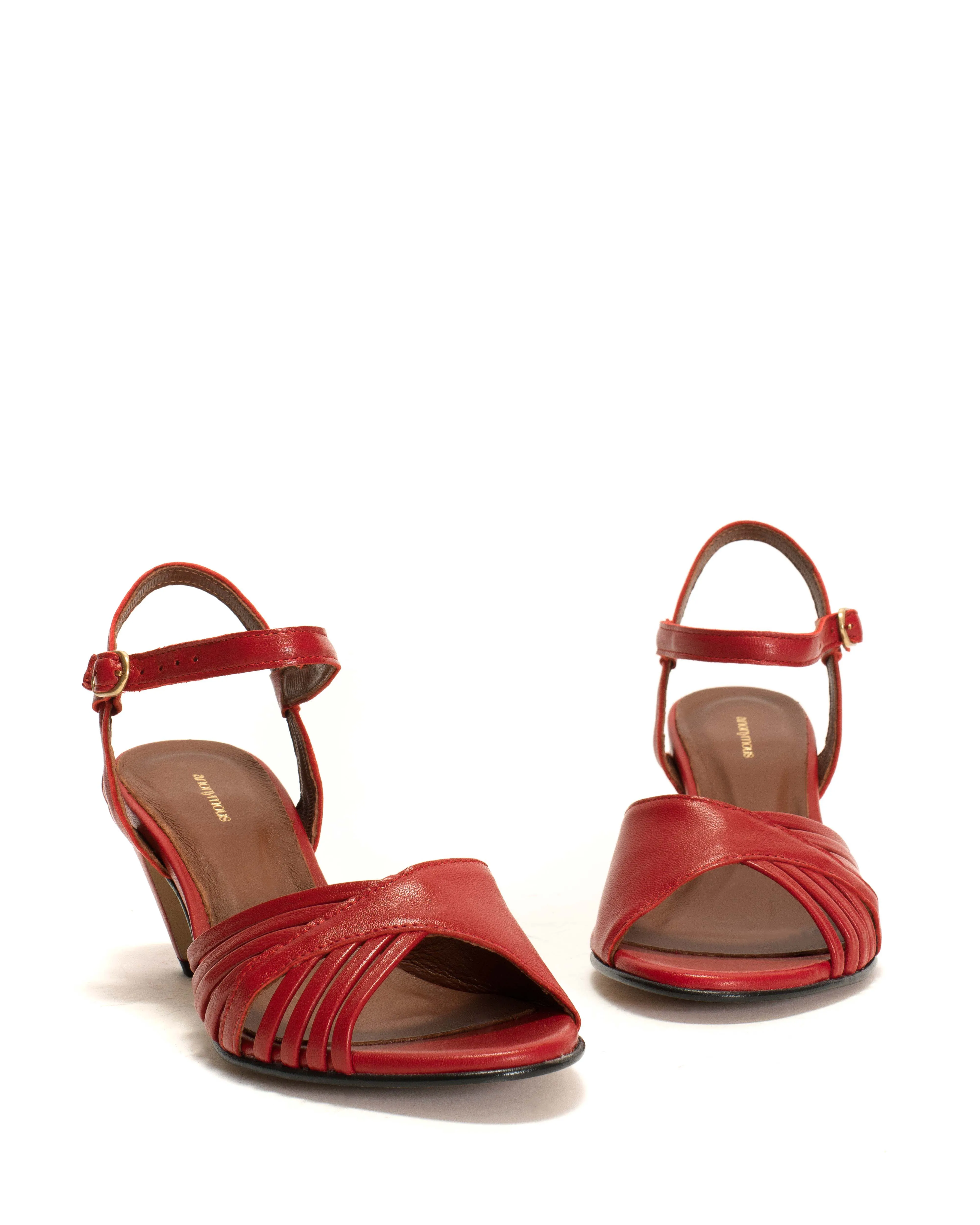 Hermine Shiny lamb Ruby red sold by Anonymous Copenhagen product image thumbnail 5