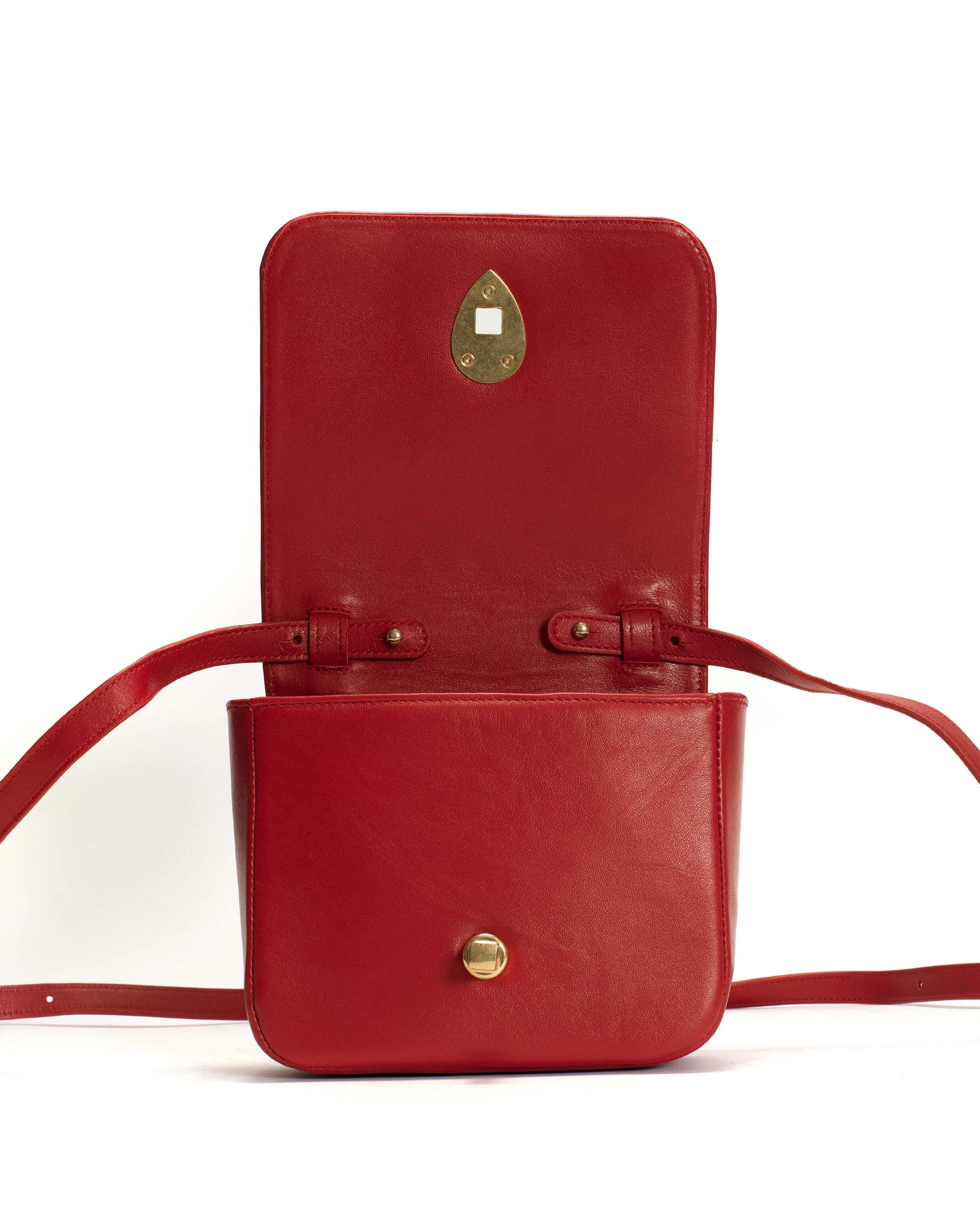 Nielle petite crossover bag Silky lamb Ruby red sold by Anonymous Copenhagen product image thumbnail 4