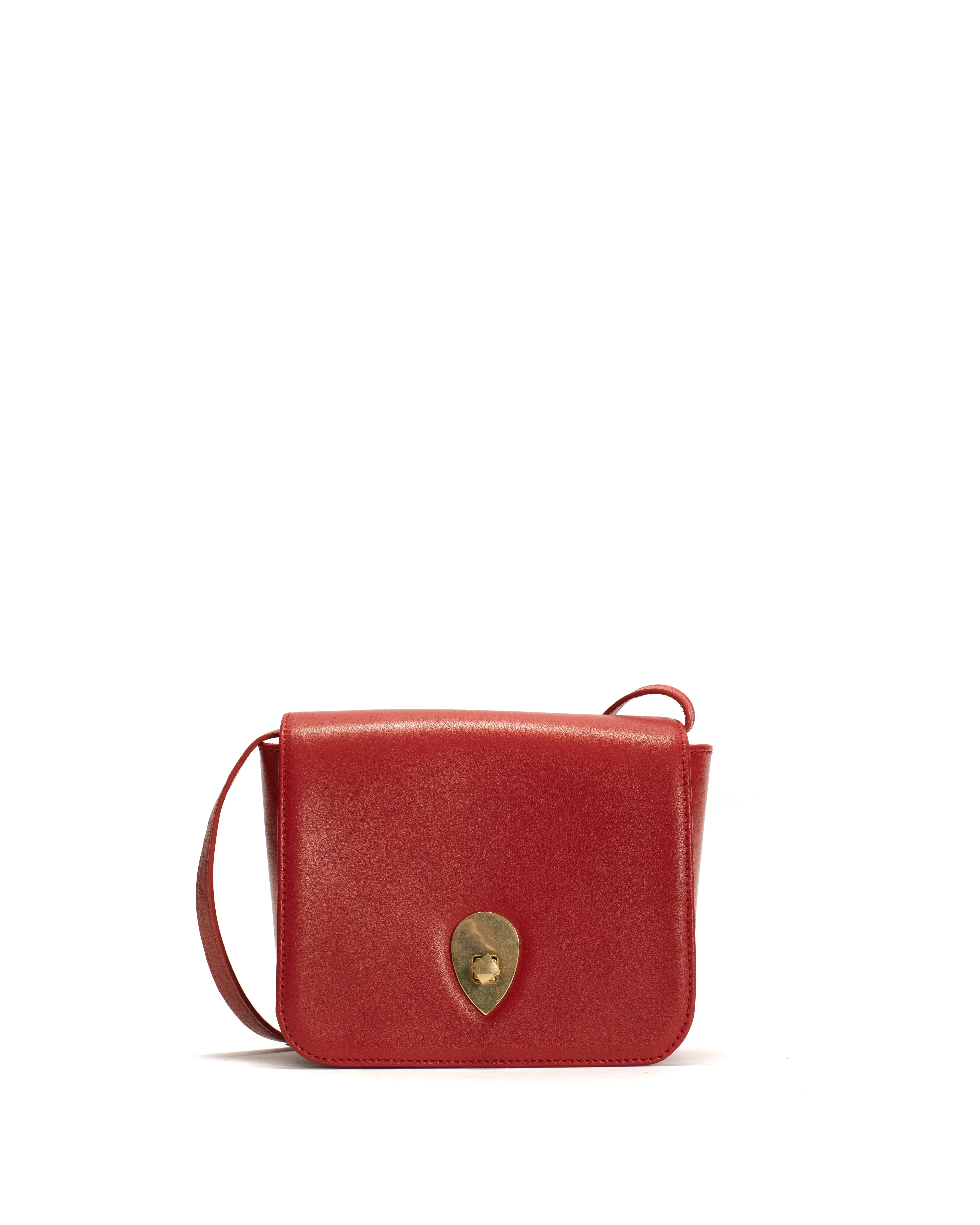 Nielle petite crossover bag Silky lamb Ruby red sold by Anonymous Copenhagen