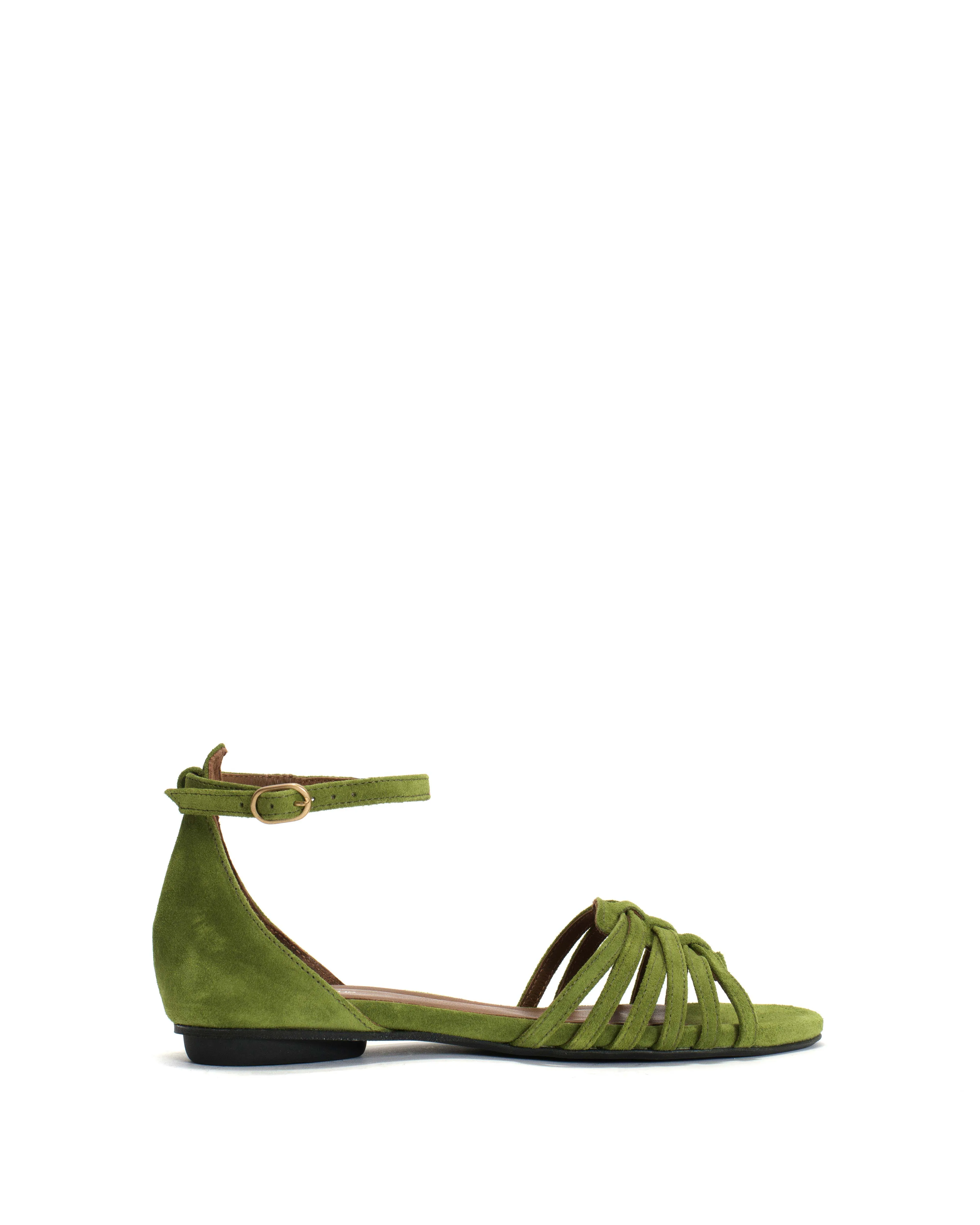 Mareike 10 Calf suede Grass green sold by Anonymous Copenhagen