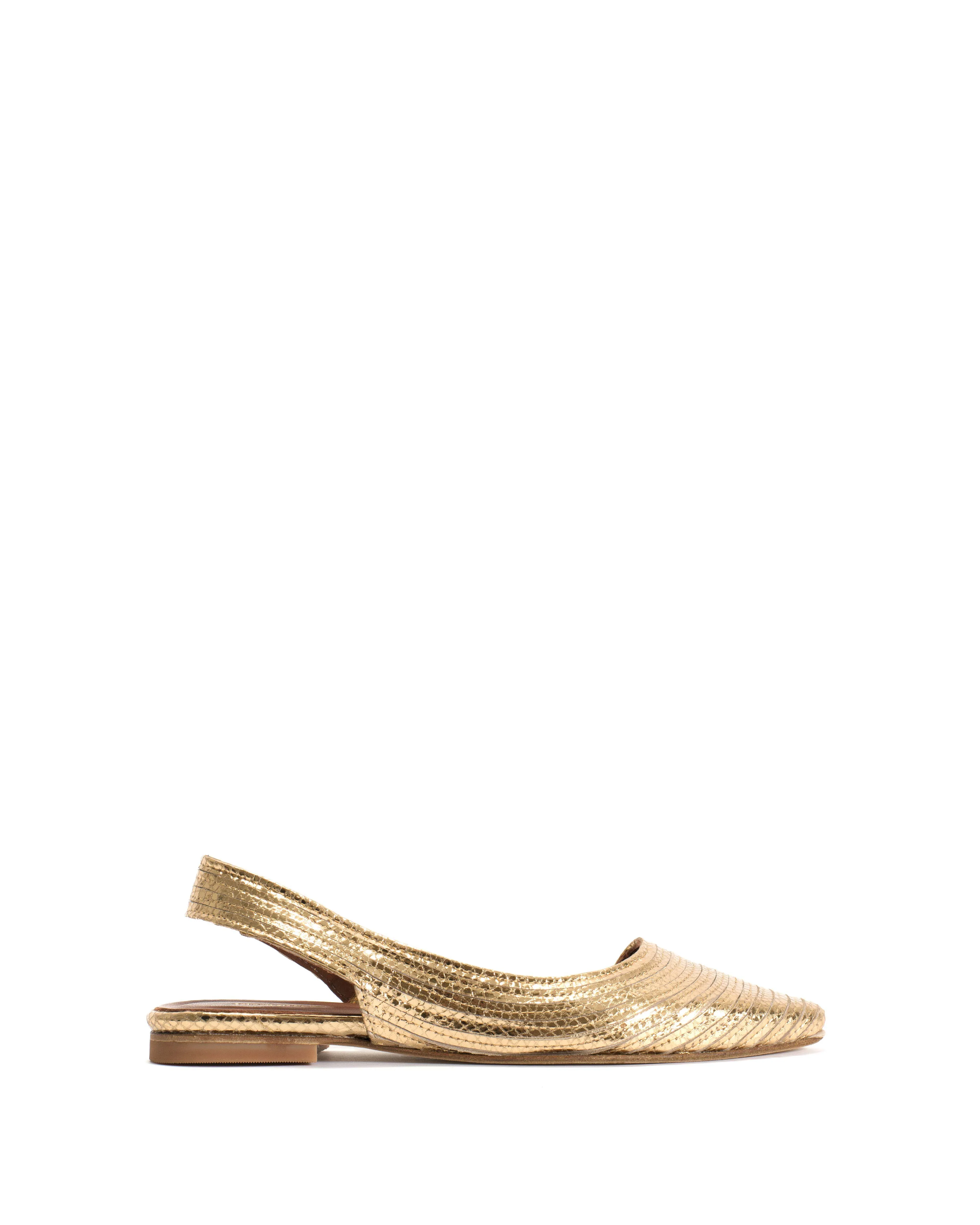 Carla 10 Snake metallic calf Gold sold by Anonymous Copenhagen