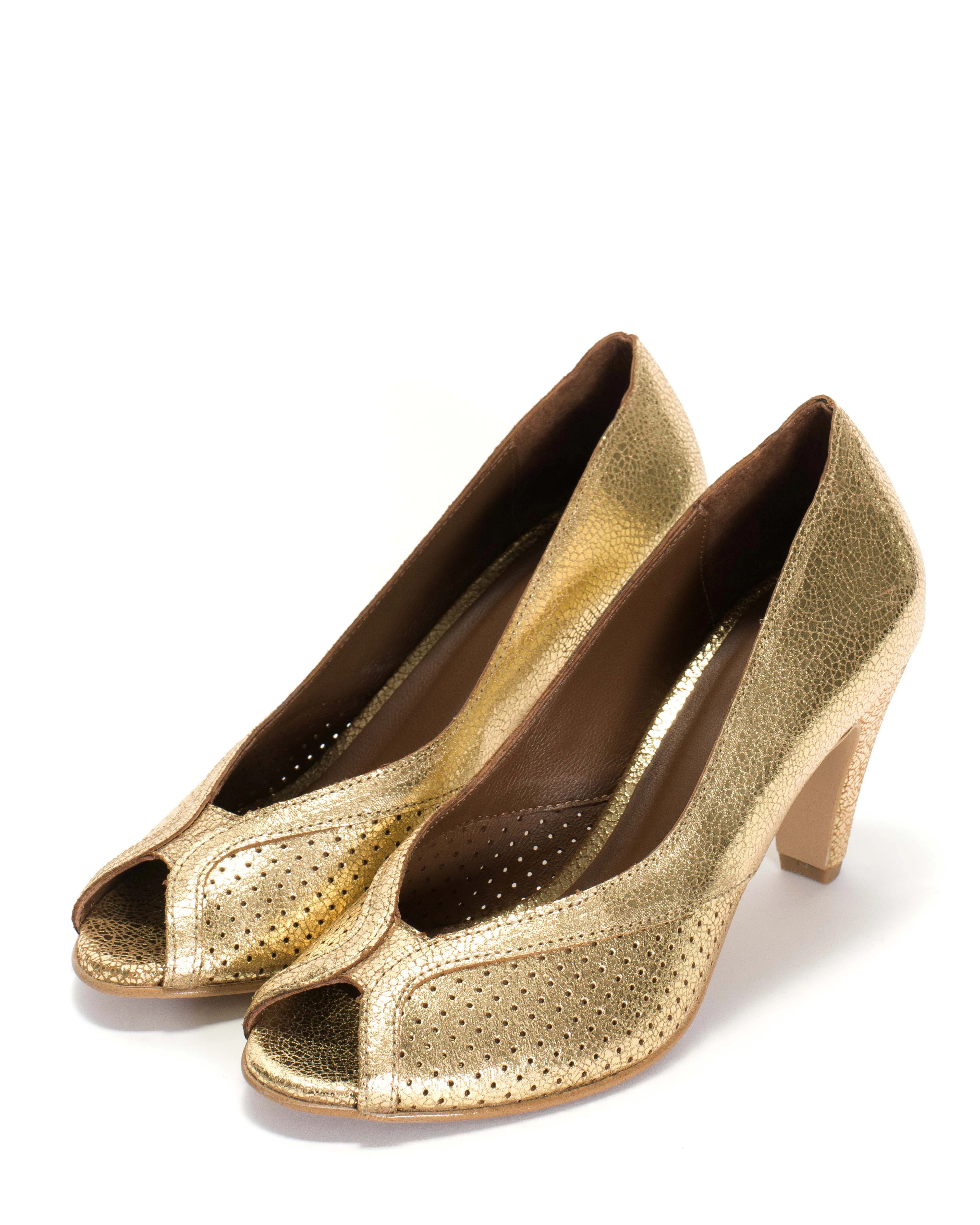 Alania Crackled metallic goat Gold sold by Anonymous Copenhagen product image thumbnail 2