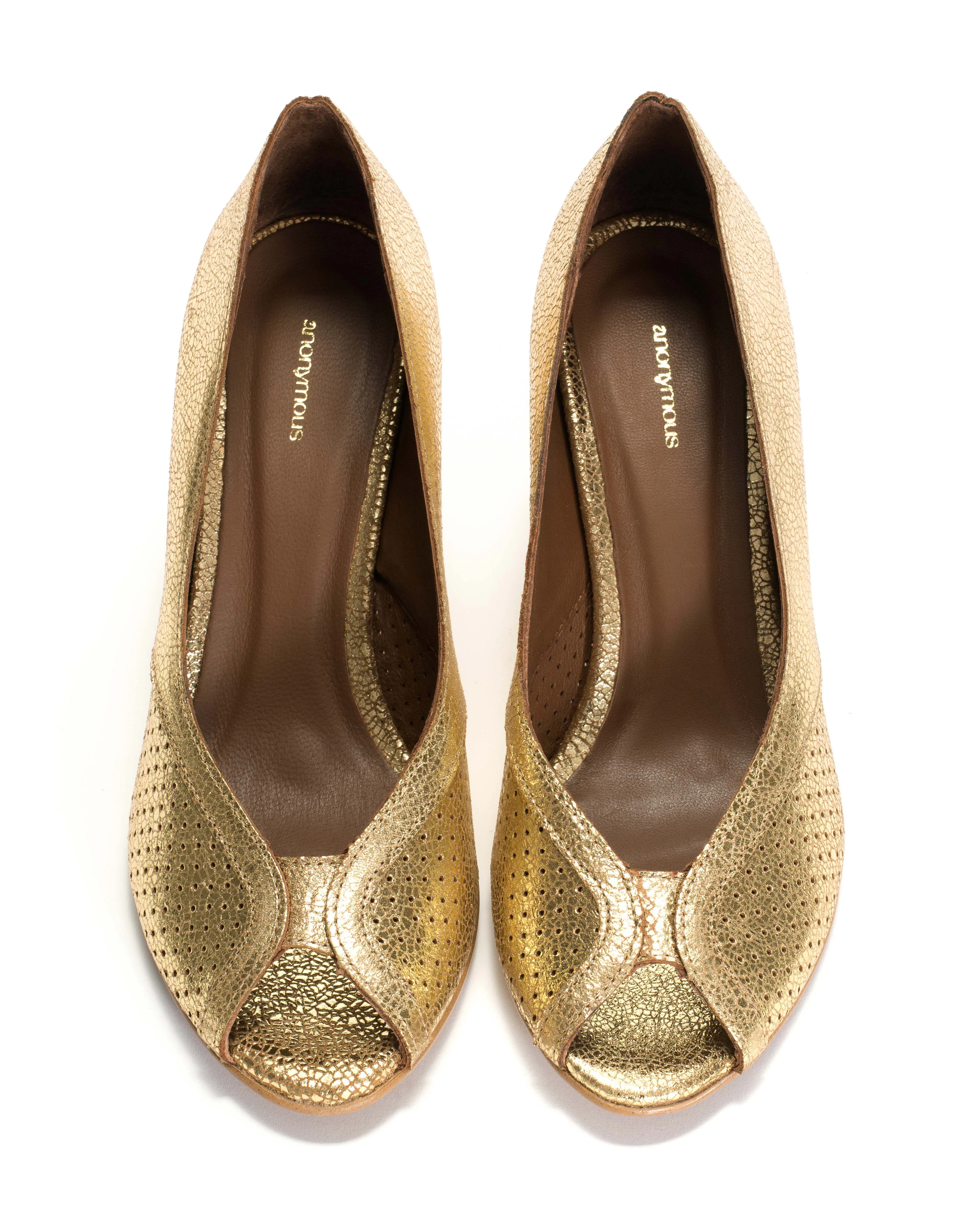 Alania Crackled metallic goat Gold sold by Anonymous Copenhagen product image thumbnail 3