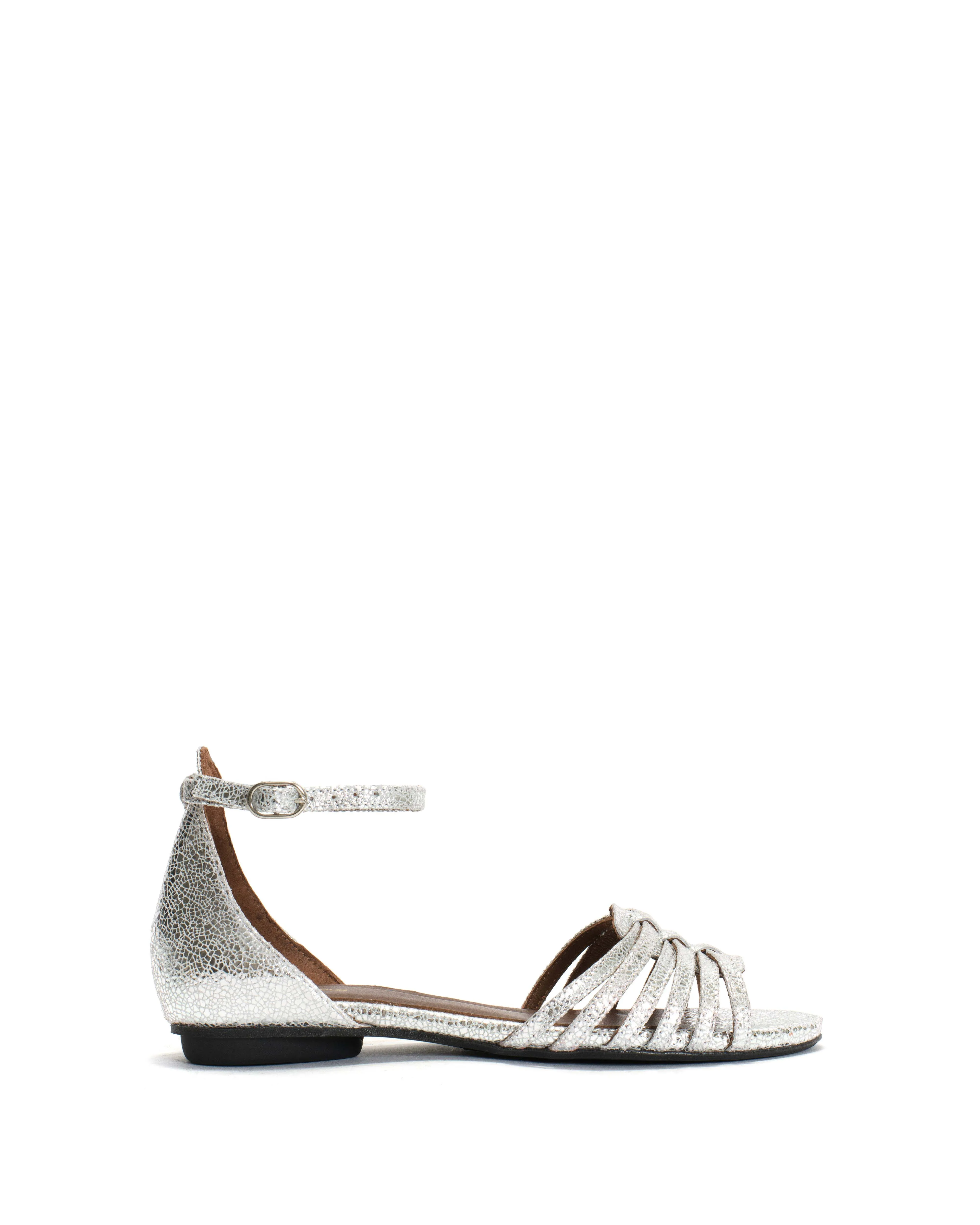 Mareike 10 Crackled metallic goat Silver sold by Anonymous Copenhagen