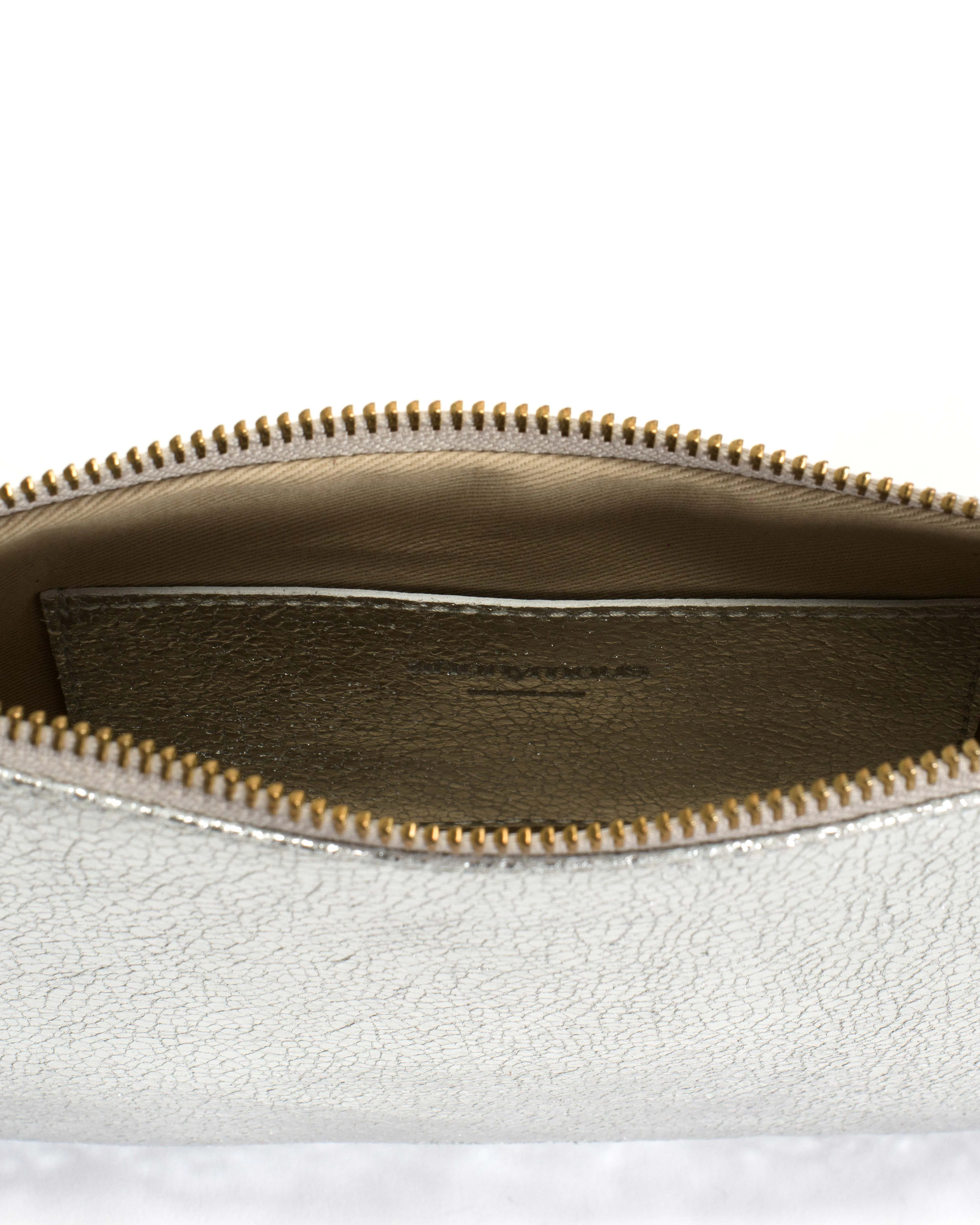 Thinna clutch Crackled metallic goat Silver sold by Anonymous Copenhagen product image thumbnail 4