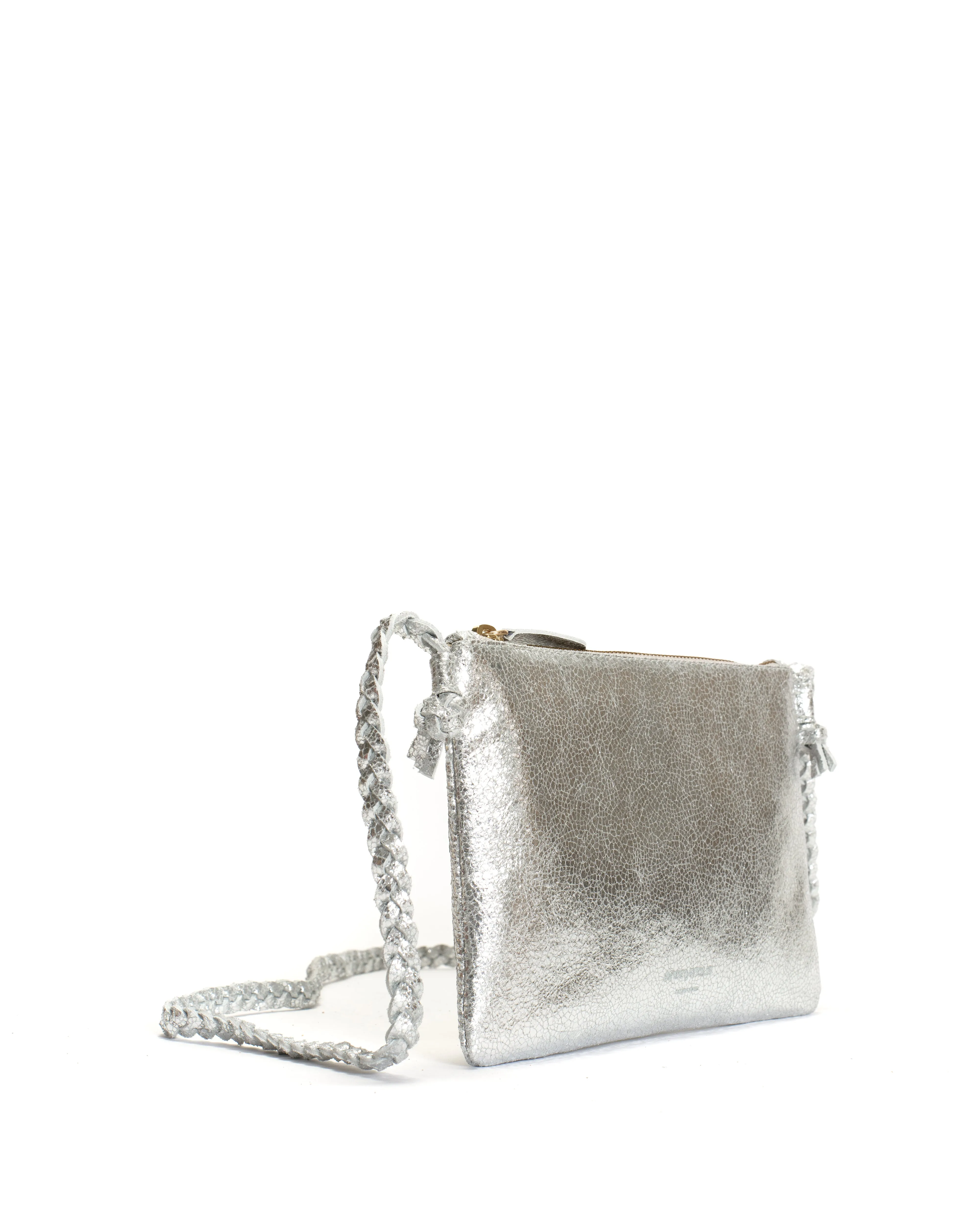 Thinna clutch Crackled metallic goat Silver sold by Anonymous Copenhagen product image thumbnail 2